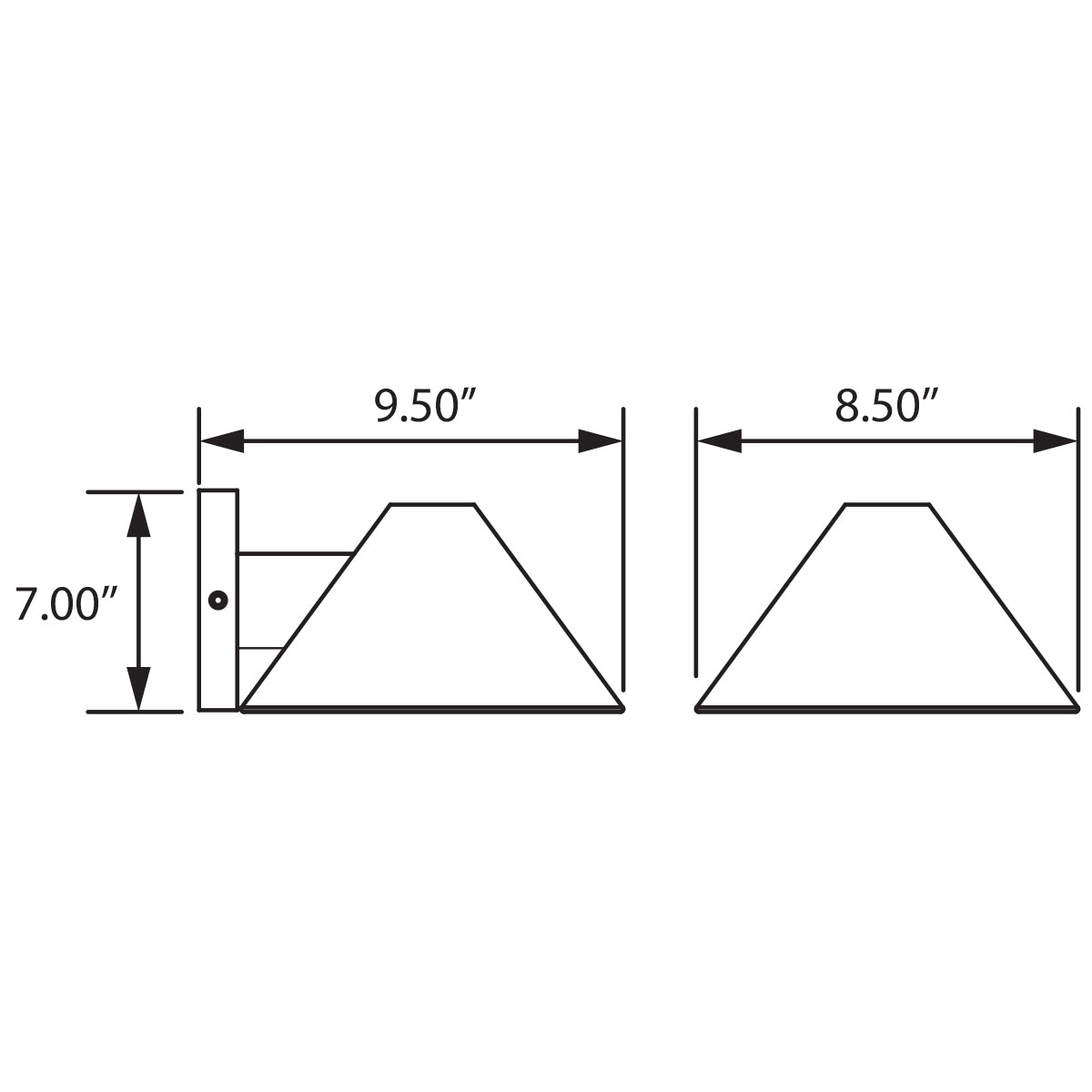 bronze led turtle friendly wall mount