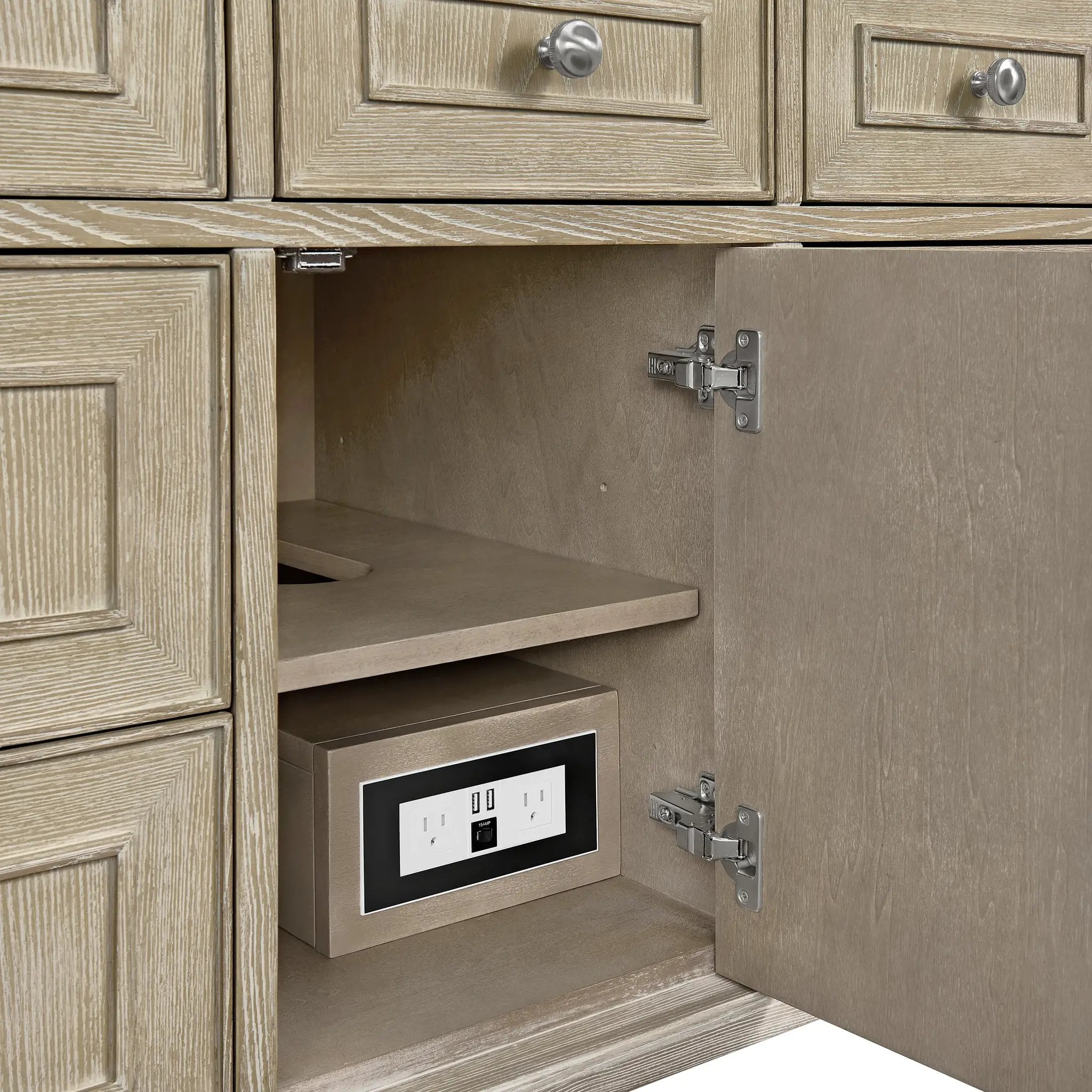 whitewashed oak vanity