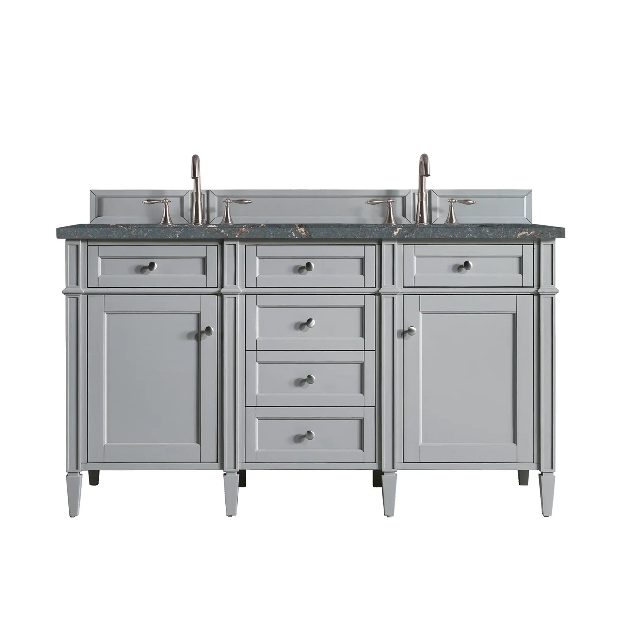 James Martin Brittany 60" Double Vanity Set - Urban Gray by James Martin Vanities