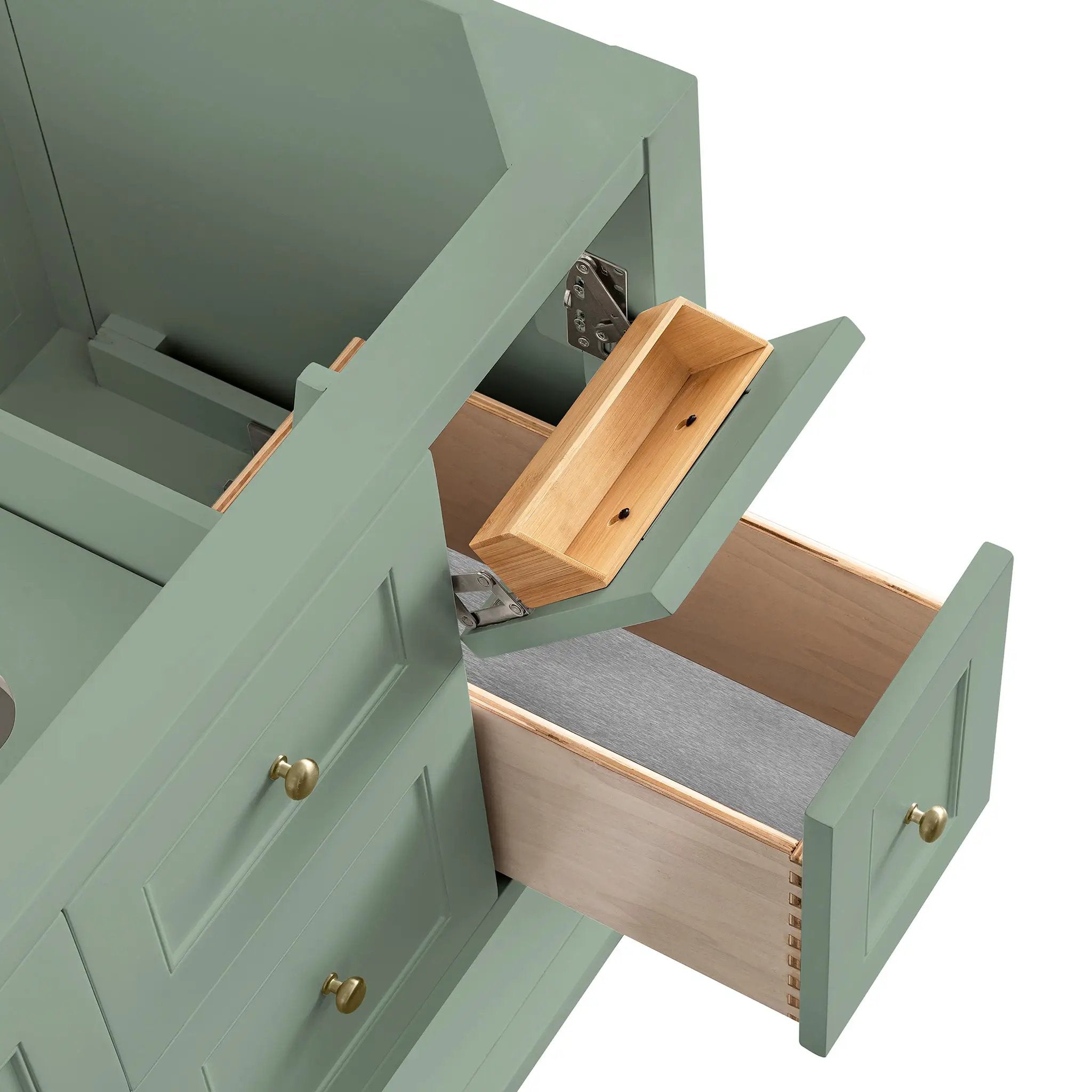 smokey celadon vanity