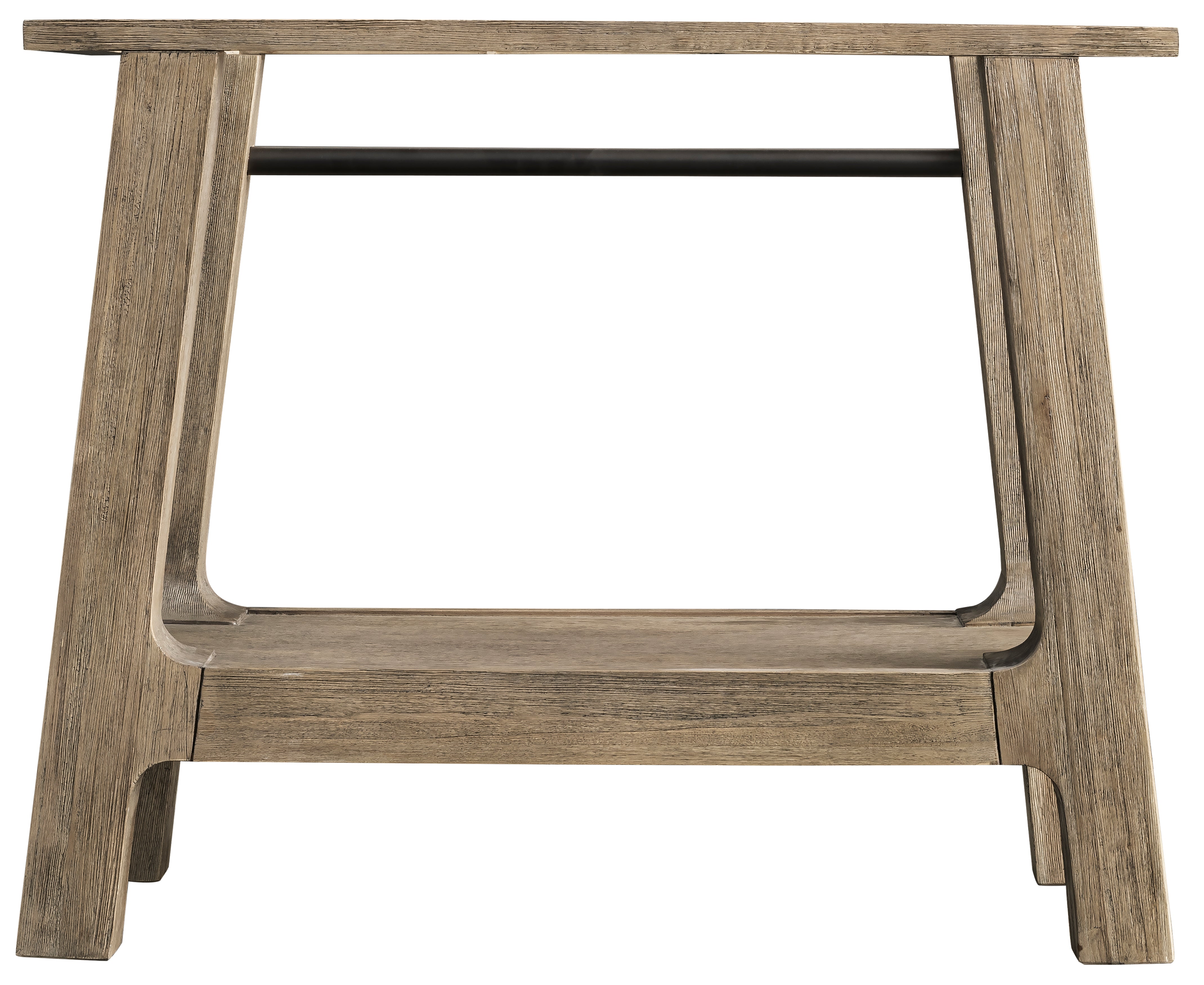 weathered timber sink console