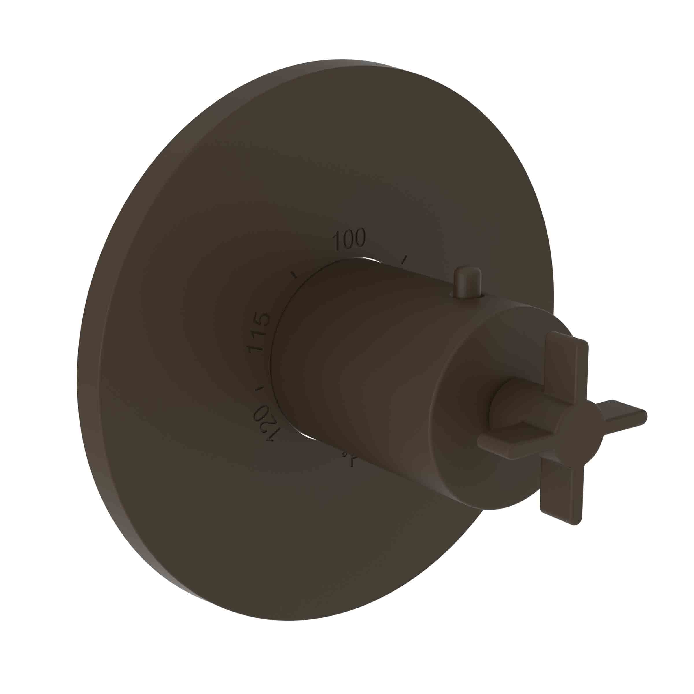 Newport Brass Tolmin 3/4" Round Thermostatic Trim Plate with Handle