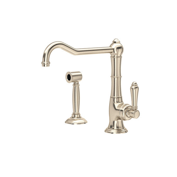Rohl Acqui Extended Spout Kitchen Faucet with Side Spray