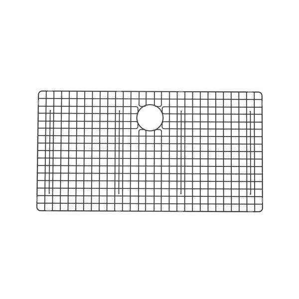 black stainless steel sink grid