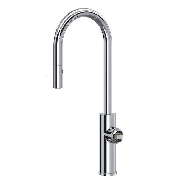 polished chrome kitchen faucet