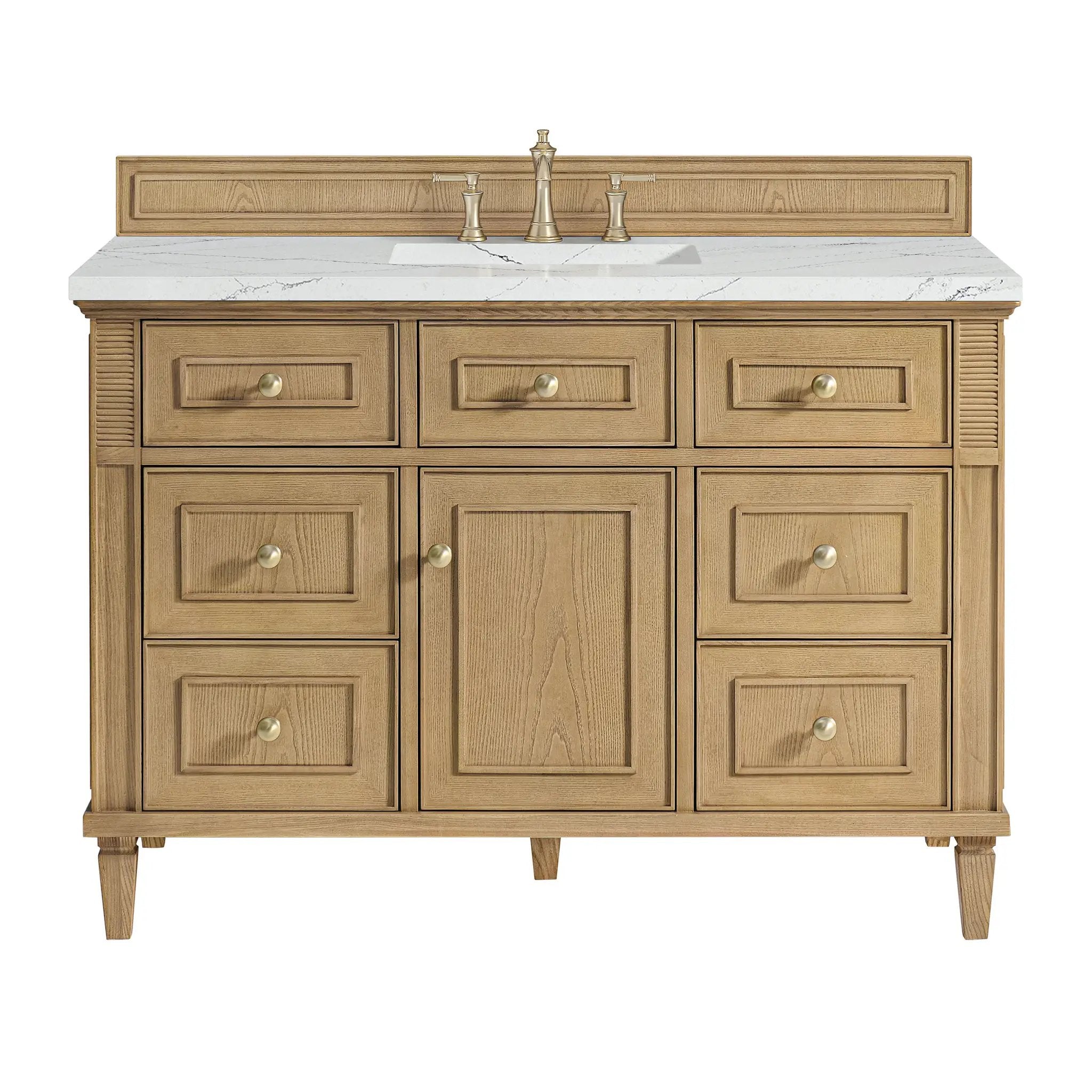 James Martin Lorelai 48" Single Vanity Set - Light Natural Oak by James Martin Vanities