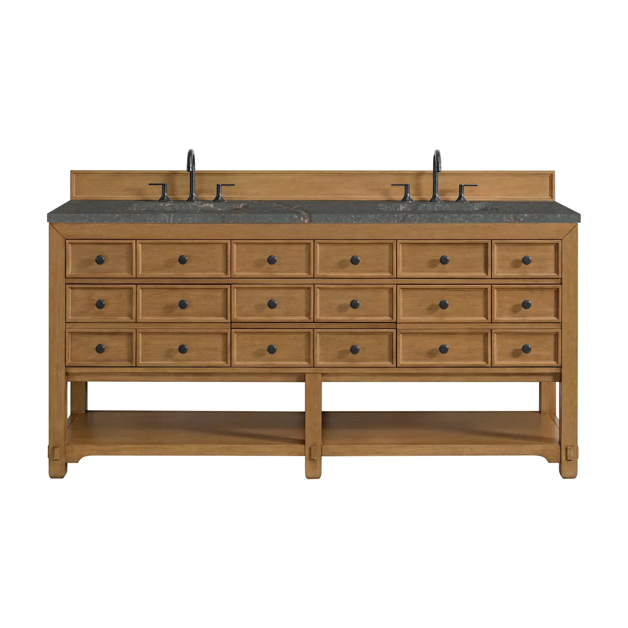 James Martin Malibu 72" Double Vanity Set - Amber Birch by James Martin Vanities