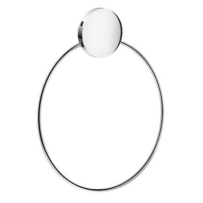 polished chrome towel ring