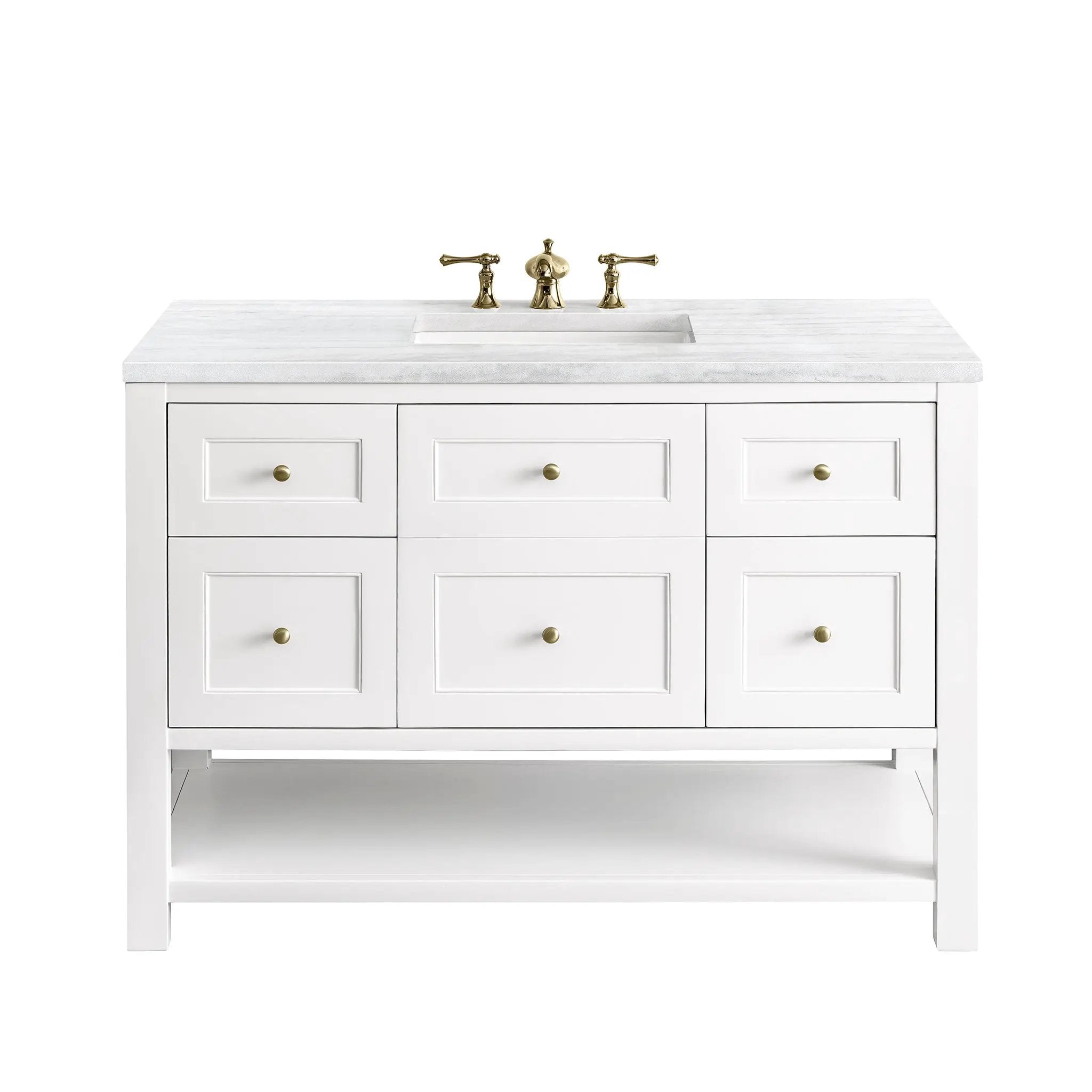 James Martin Breckenridge 48" Single Vanity Set - Bright White by James Martin Vanities