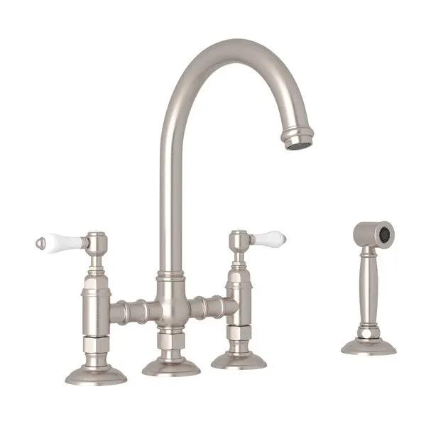 Rohl San Julio Bridge Kitchen Faucet with Side Spray by Rohl