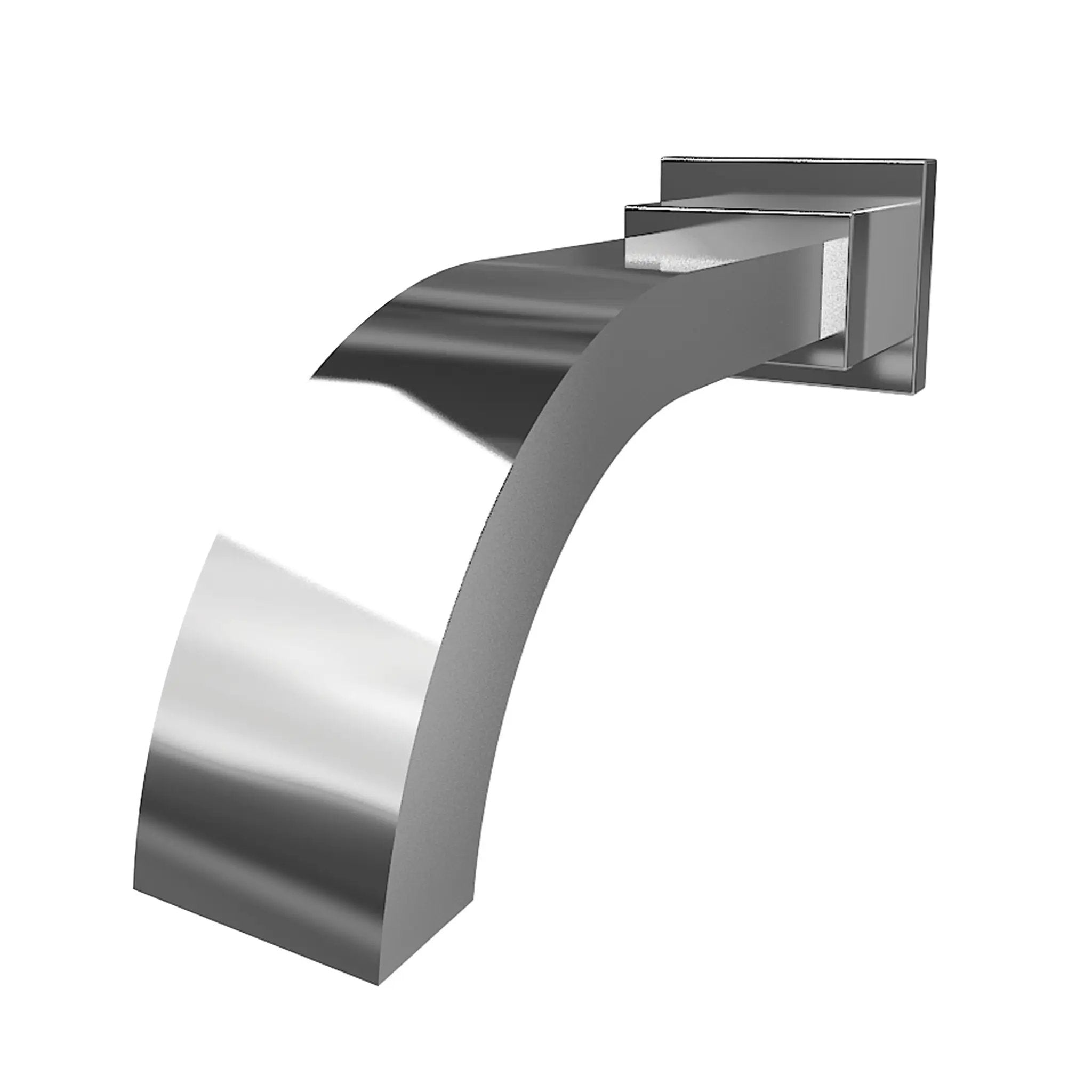 polished chrome tub spout