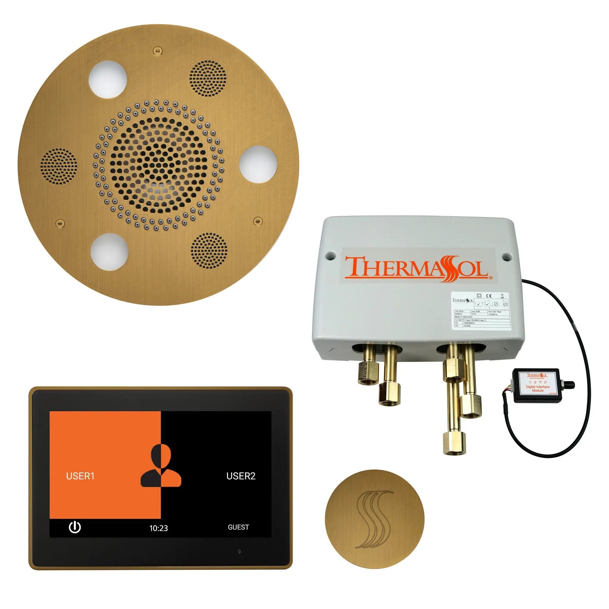 Thermasol The Total Wellness Package with 10" ThermaTouch Trim Upgraded Round by Thermasol