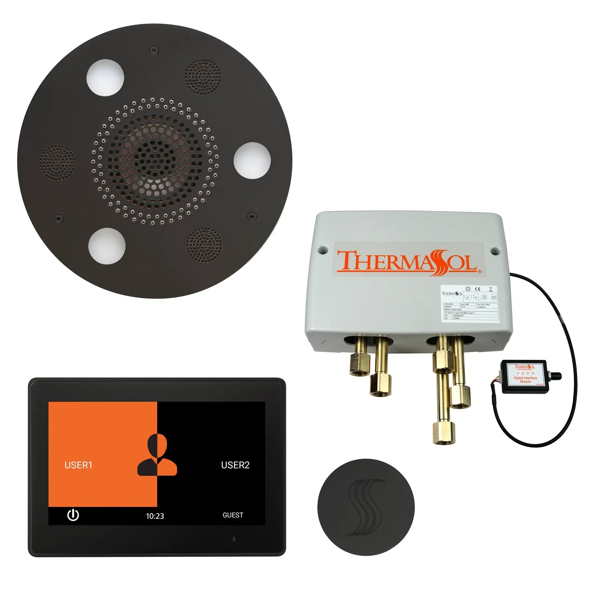Thermasol The Total Wellness Package with 10" ThermaTouch Trim Upgraded Round by Thermasol