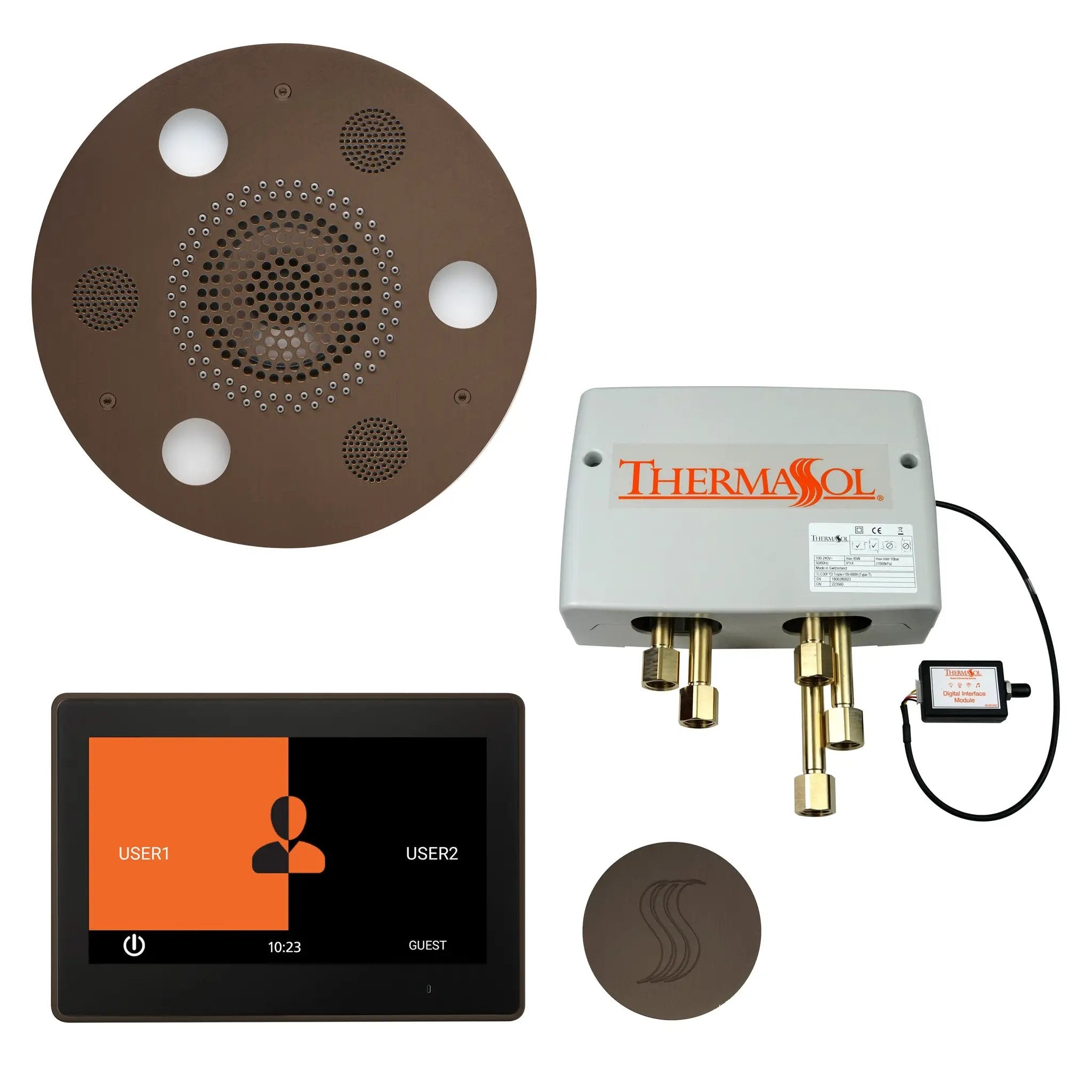 Thermasol The Total Wellness Package with 10" ThermaTouch Trim Upgraded Round by Thermasol