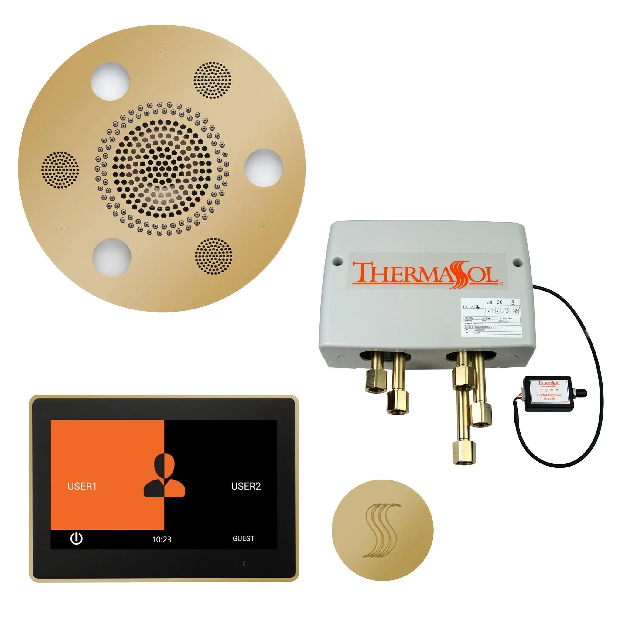 Thermasol The Total Wellness Package with 10" ThermaTouch Trim Upgraded Round by Thermasol