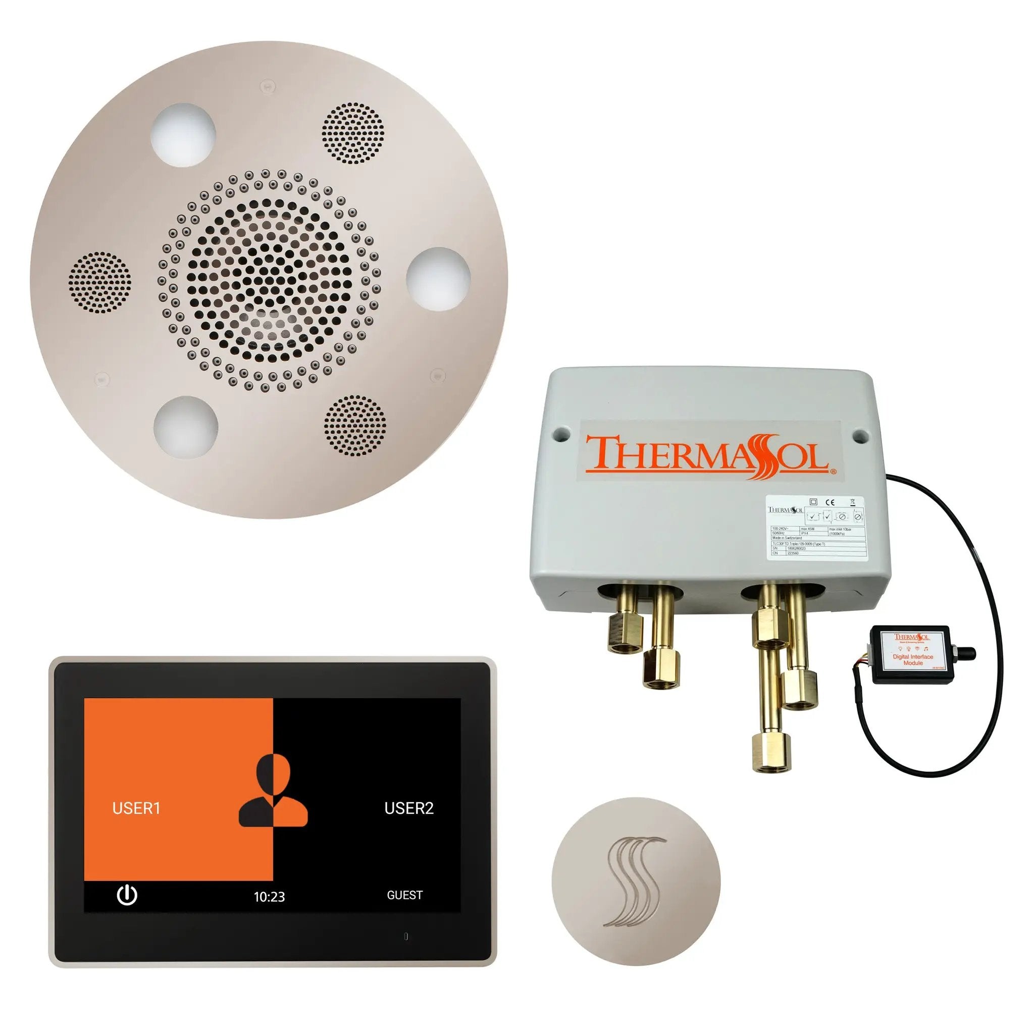 Thermasol The Total Wellness Package with 10" ThermaTouch Trim Upgraded Round by Thermasol