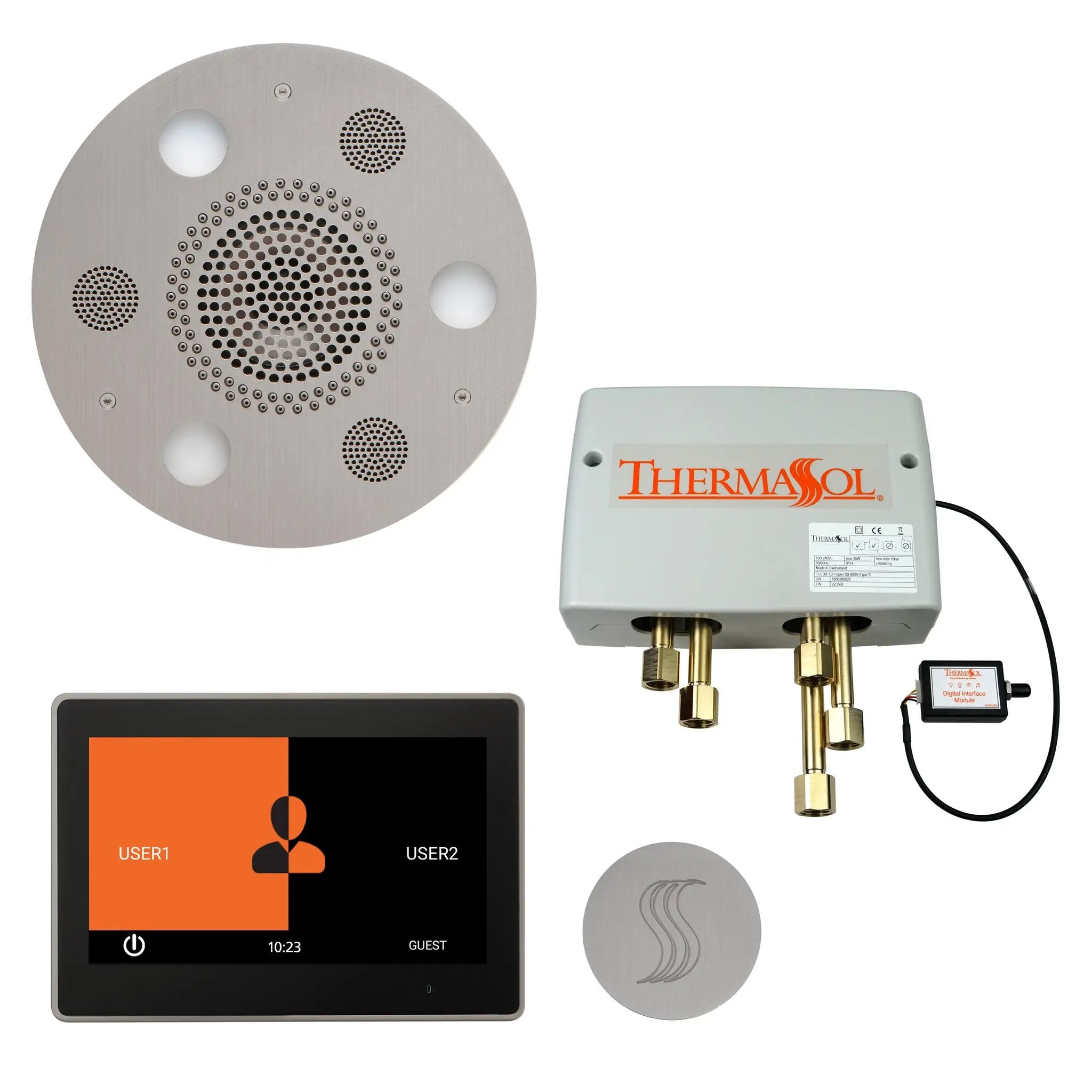 Thermasol The Total Wellness Package with 10" ThermaTouch Trim Upgraded Round by Thermasol