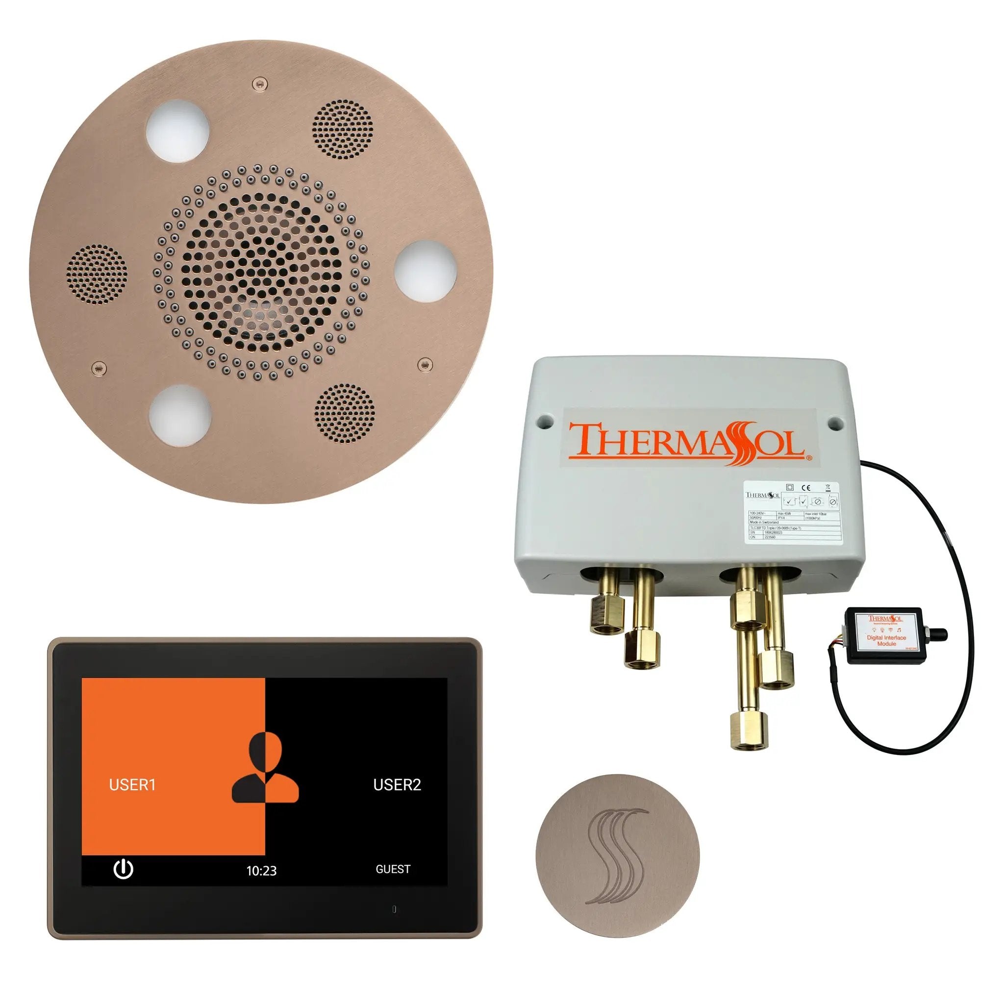 Thermasol The Total Wellness Package with 10" ThermaTouch Trim Upgraded Round by Thermasol