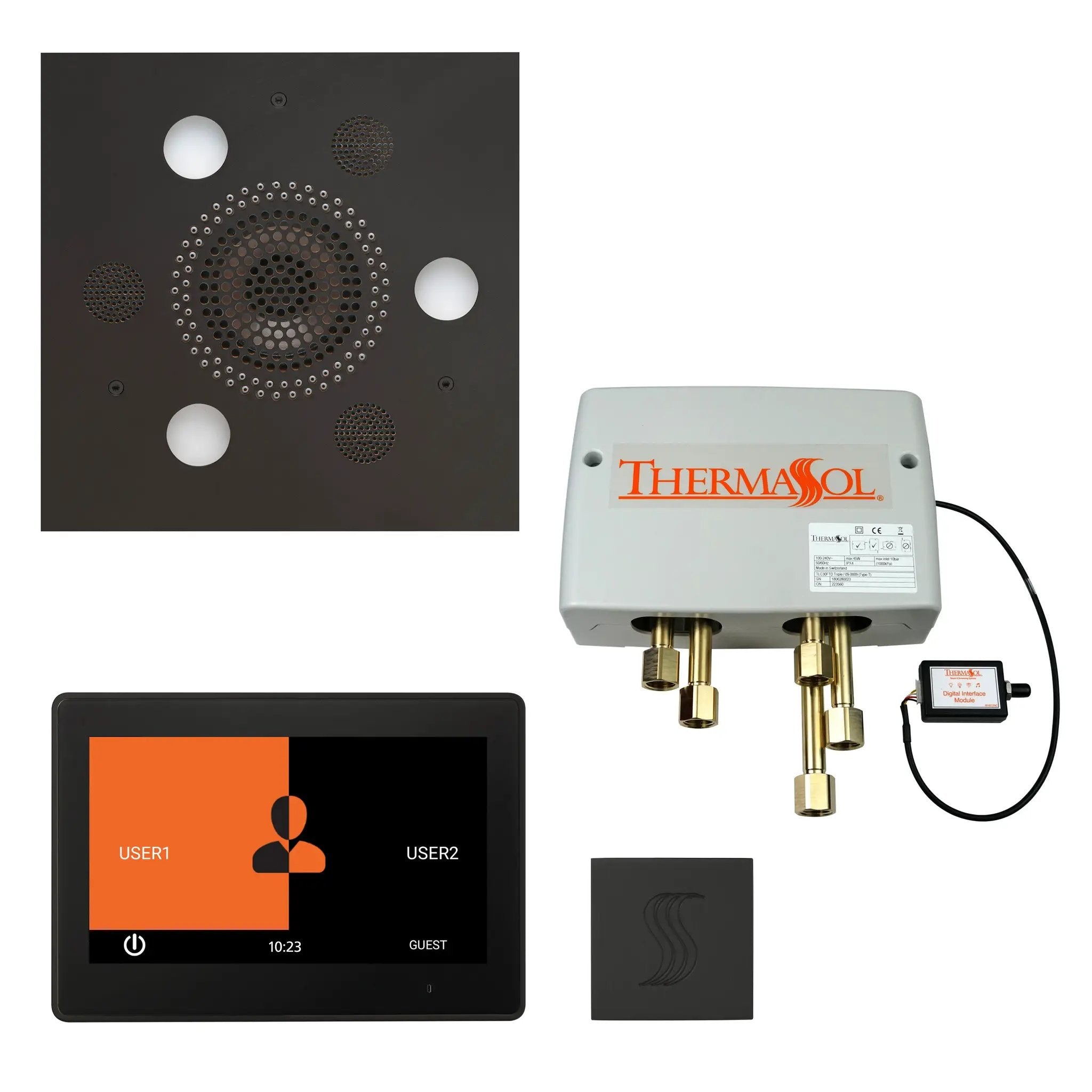 Thermasol The Total Wellness Package with 10" ThermaTouch Trim Upgraded Square by Thermasol