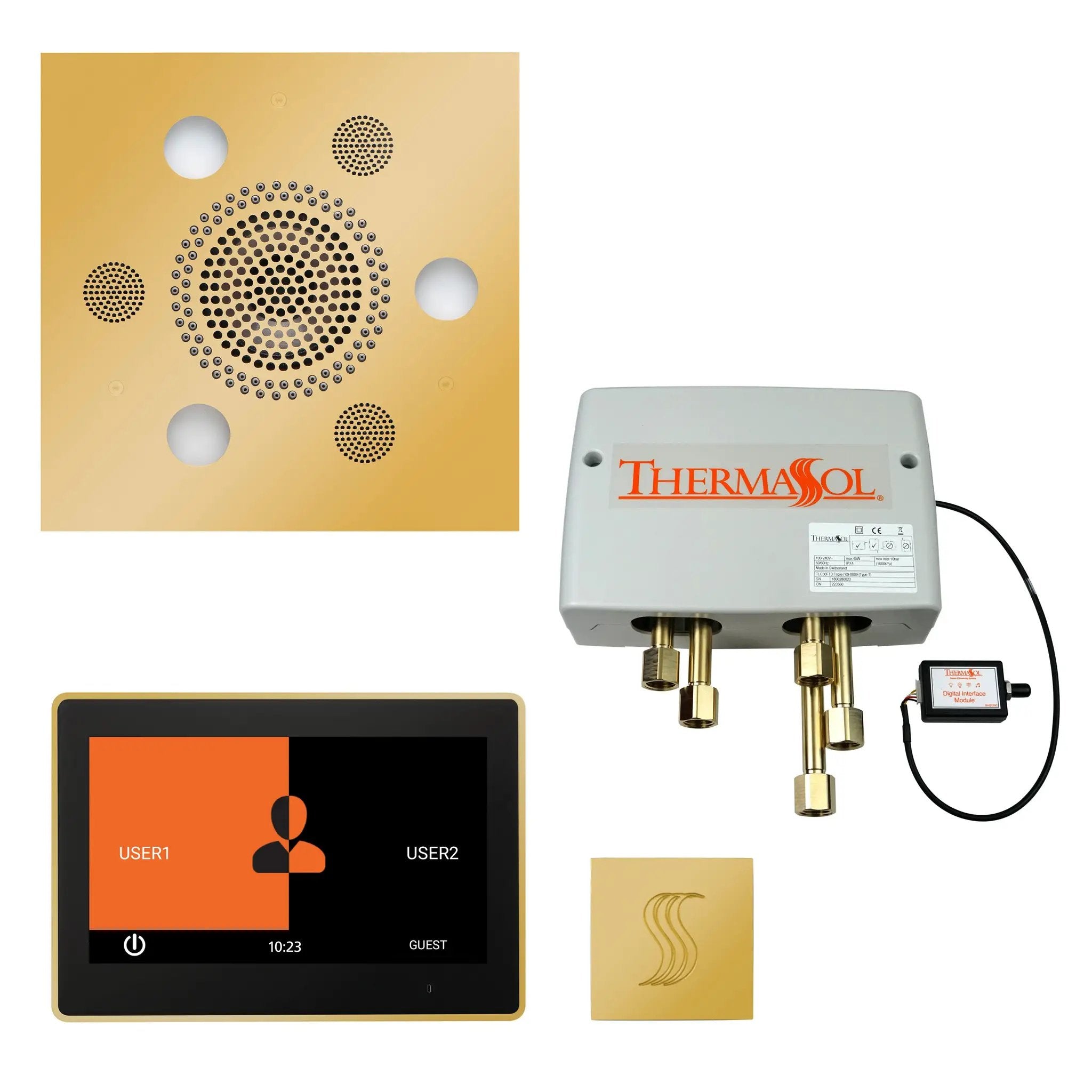 Thermasol The Total Wellness Package with 10" ThermaTouch Trim Upgraded Square by Thermasol