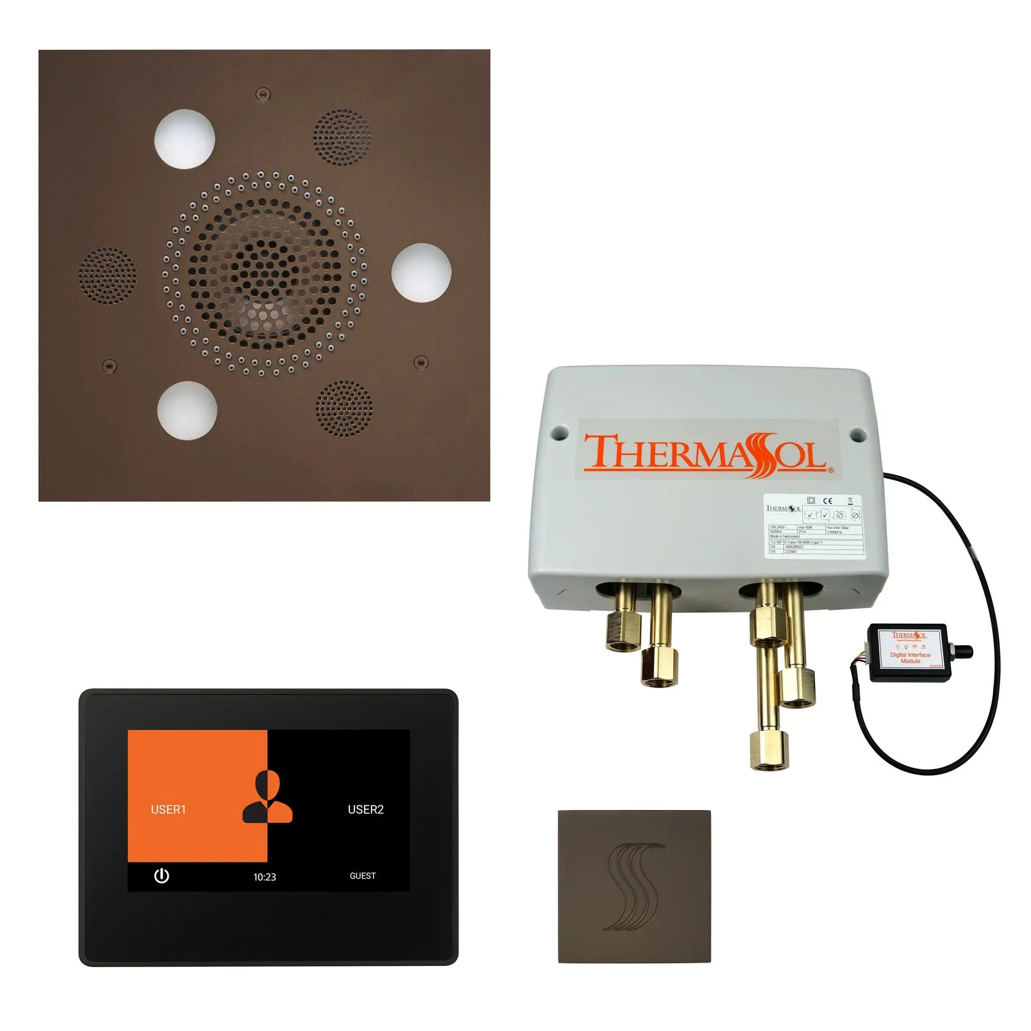 Thermasol The Total Wellness Package with 7" ThermaTouch and Square by Thermasol