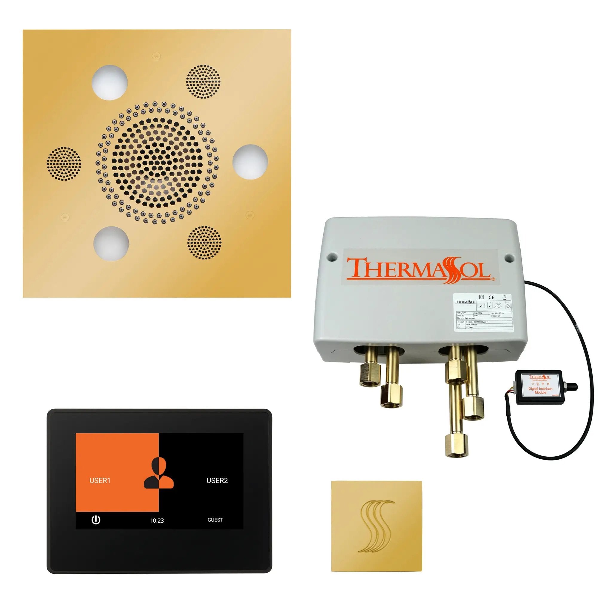 Thermasol The Total Wellness Package with 7" ThermaTouch and Square by Thermasol