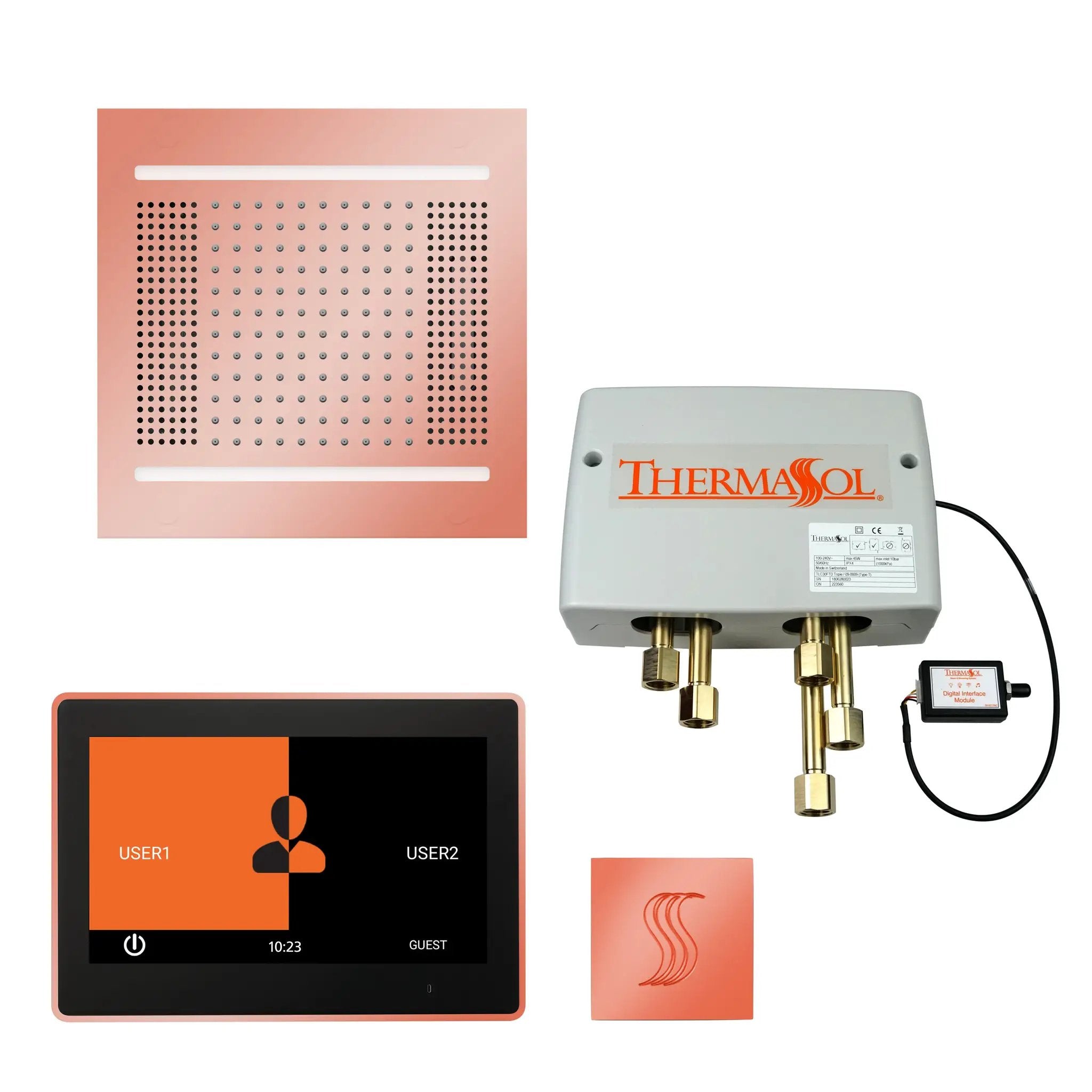 Thermasol The Total Wellness Hydrovive14 Package with 10" ThermaTouch Square by Thermasol