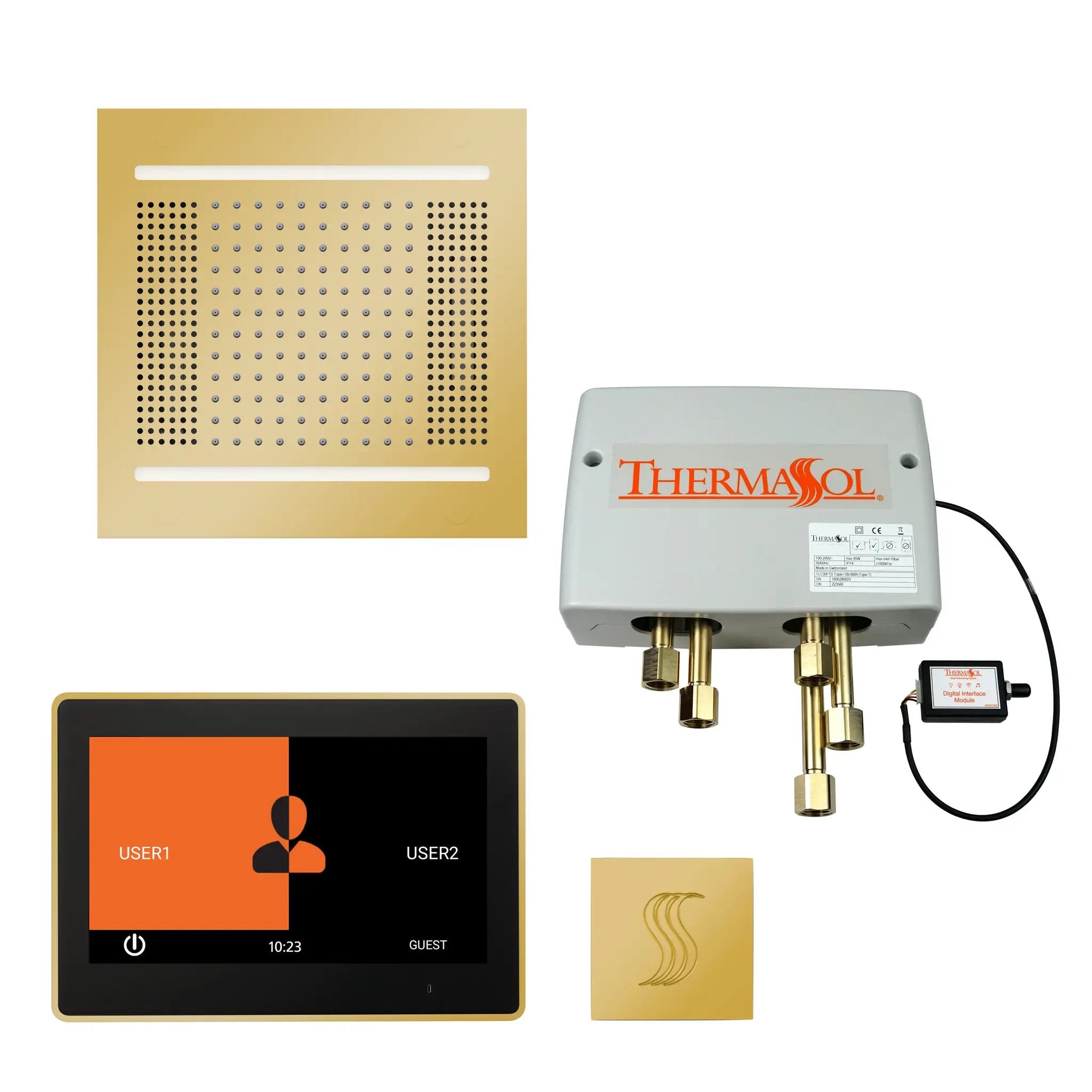 Thermasol The Total Wellness Hydrovive14 Package with 10" ThermaTouch Square by Thermasol