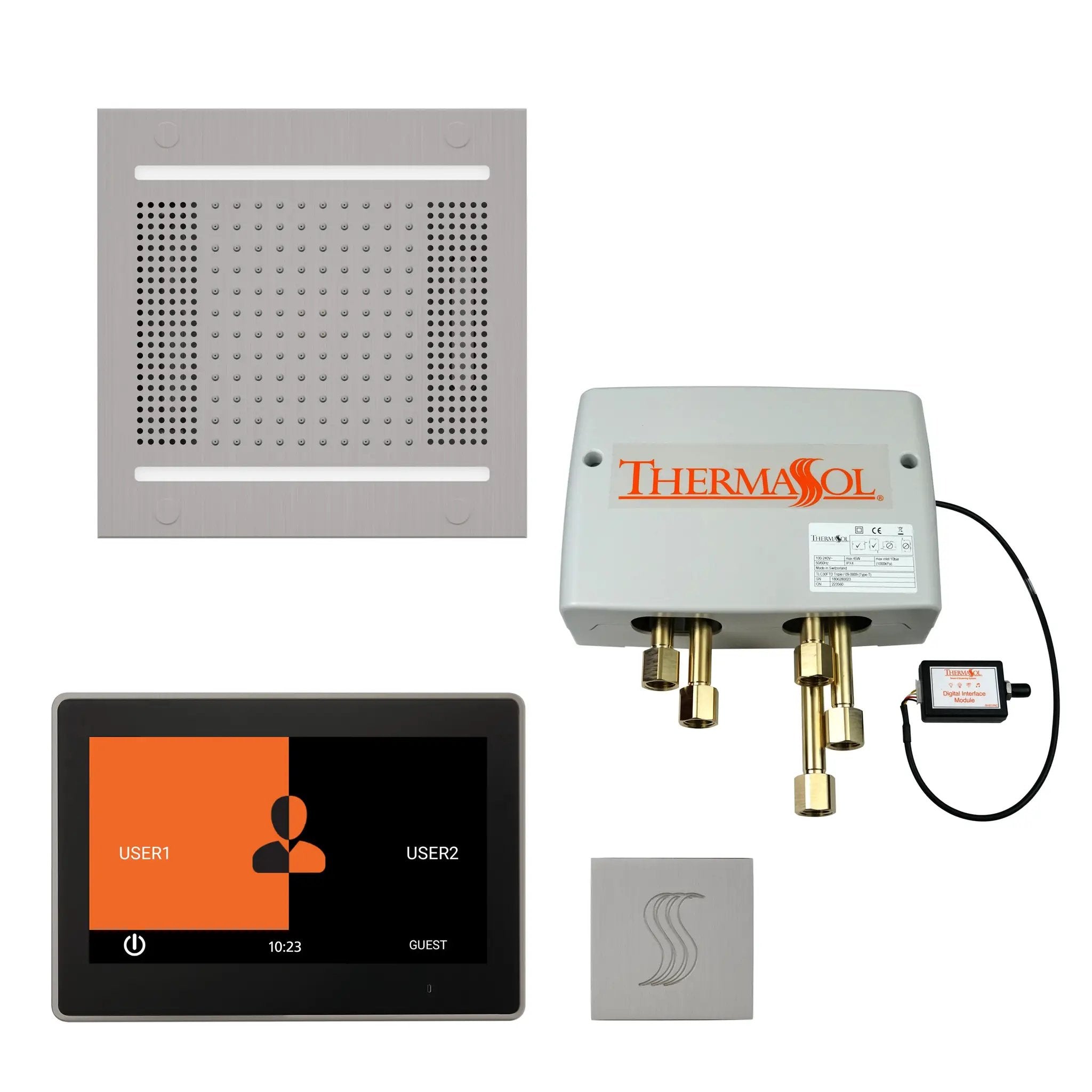 Thermasol The Total Wellness Hydrovive14 Package with 10" ThermaTouch Square by Thermasol