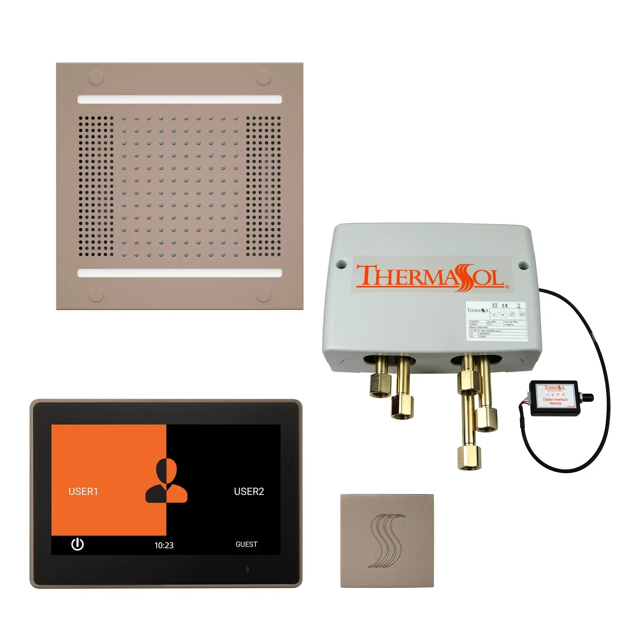 Thermasol The Total Wellness Hydrovive14 Package with 10" ThermaTouch Square by Thermasol
