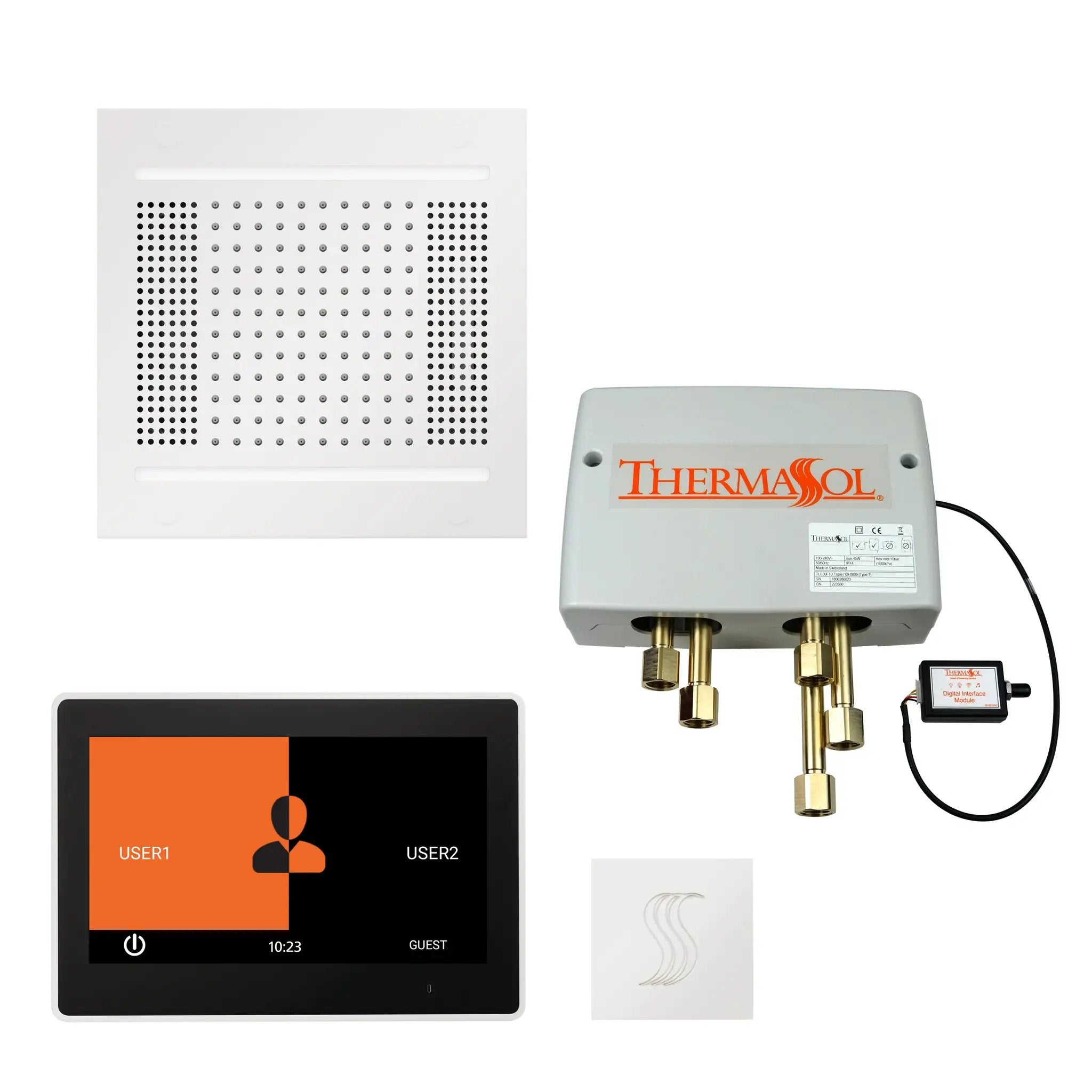 Thermasol The Total Wellness Hydrovive14 Package with 10" ThermaTouch Square by Thermasol