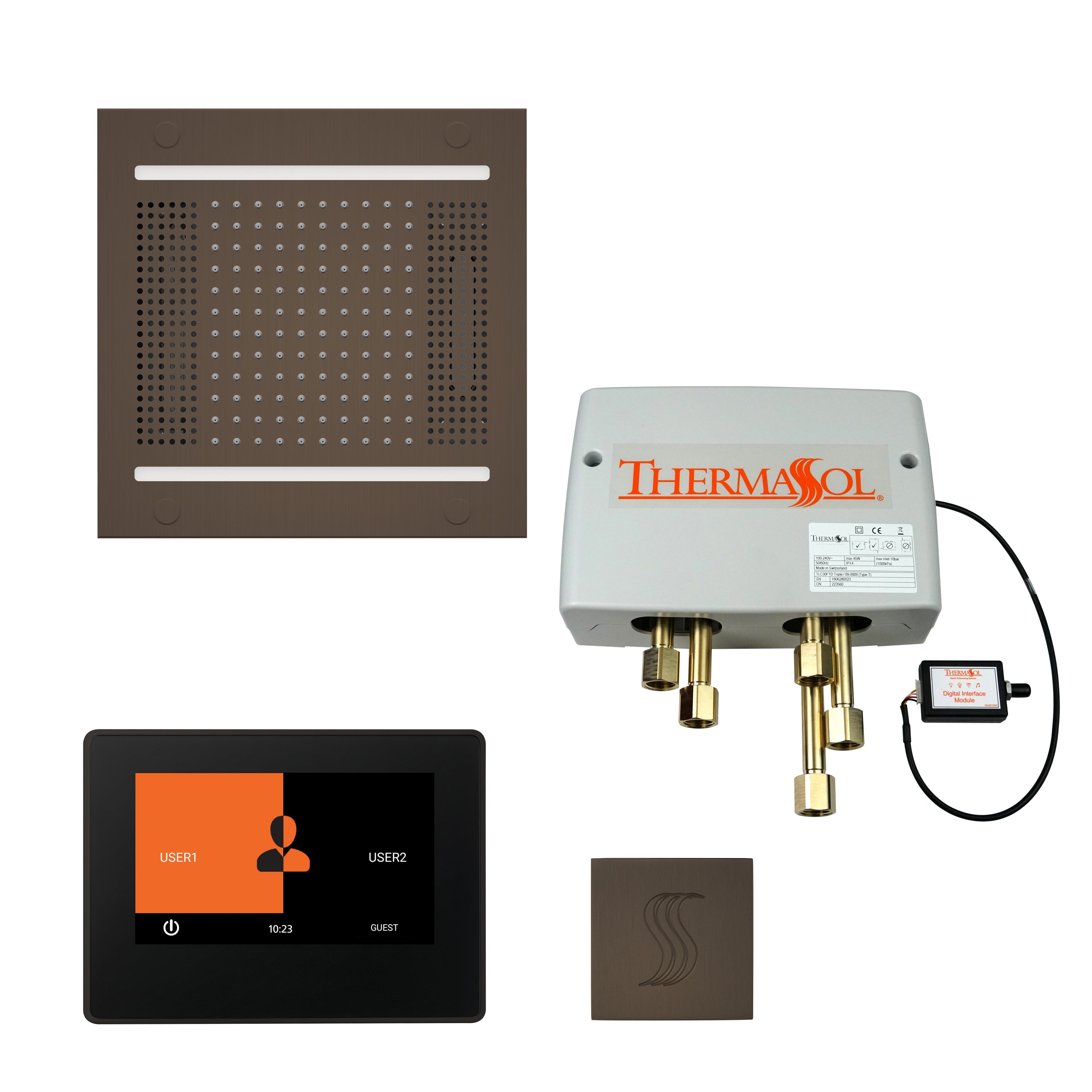 Thermasol The Total Wellness Hydrovive14 Package with 7" ThermaTouch and Square