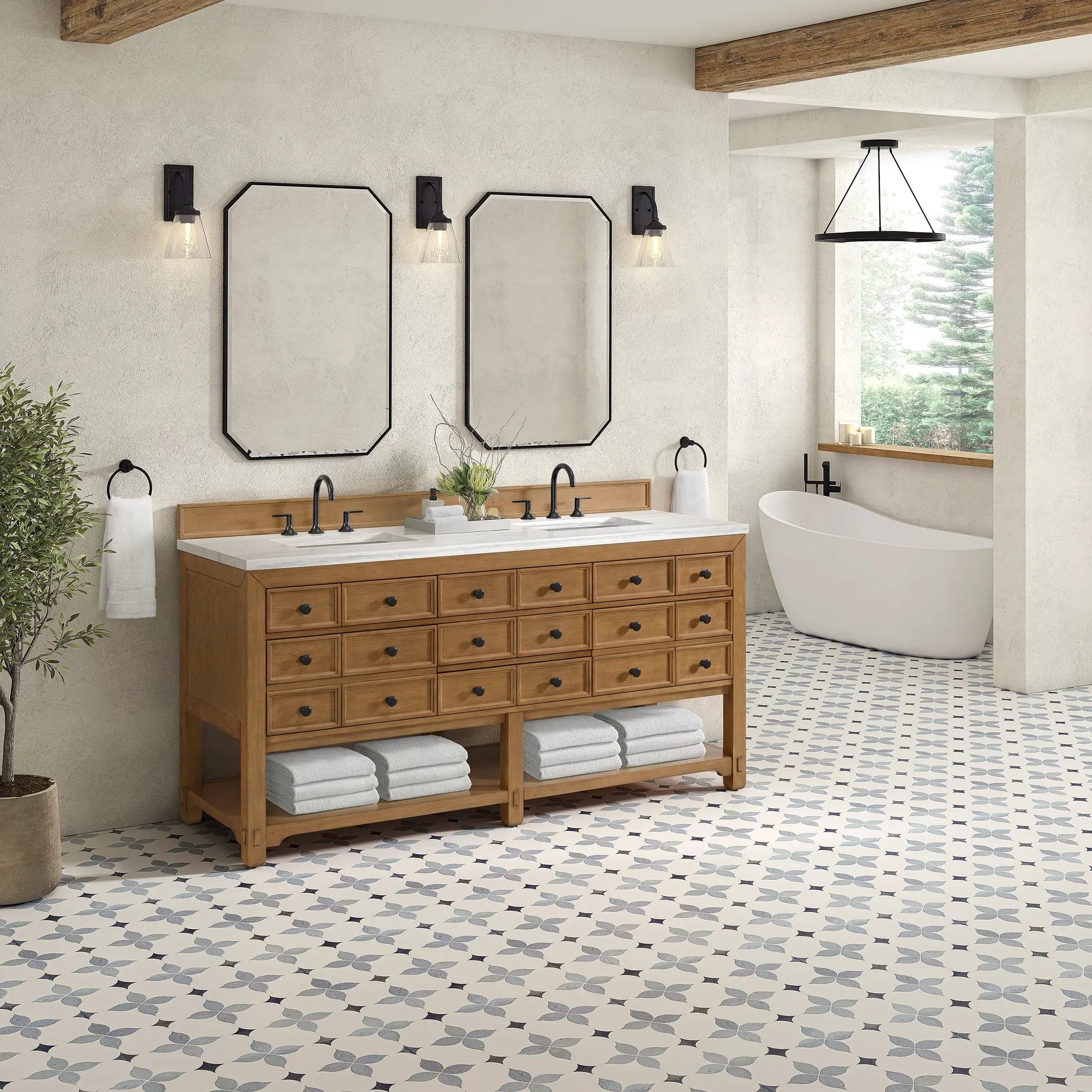 amber birch vanity