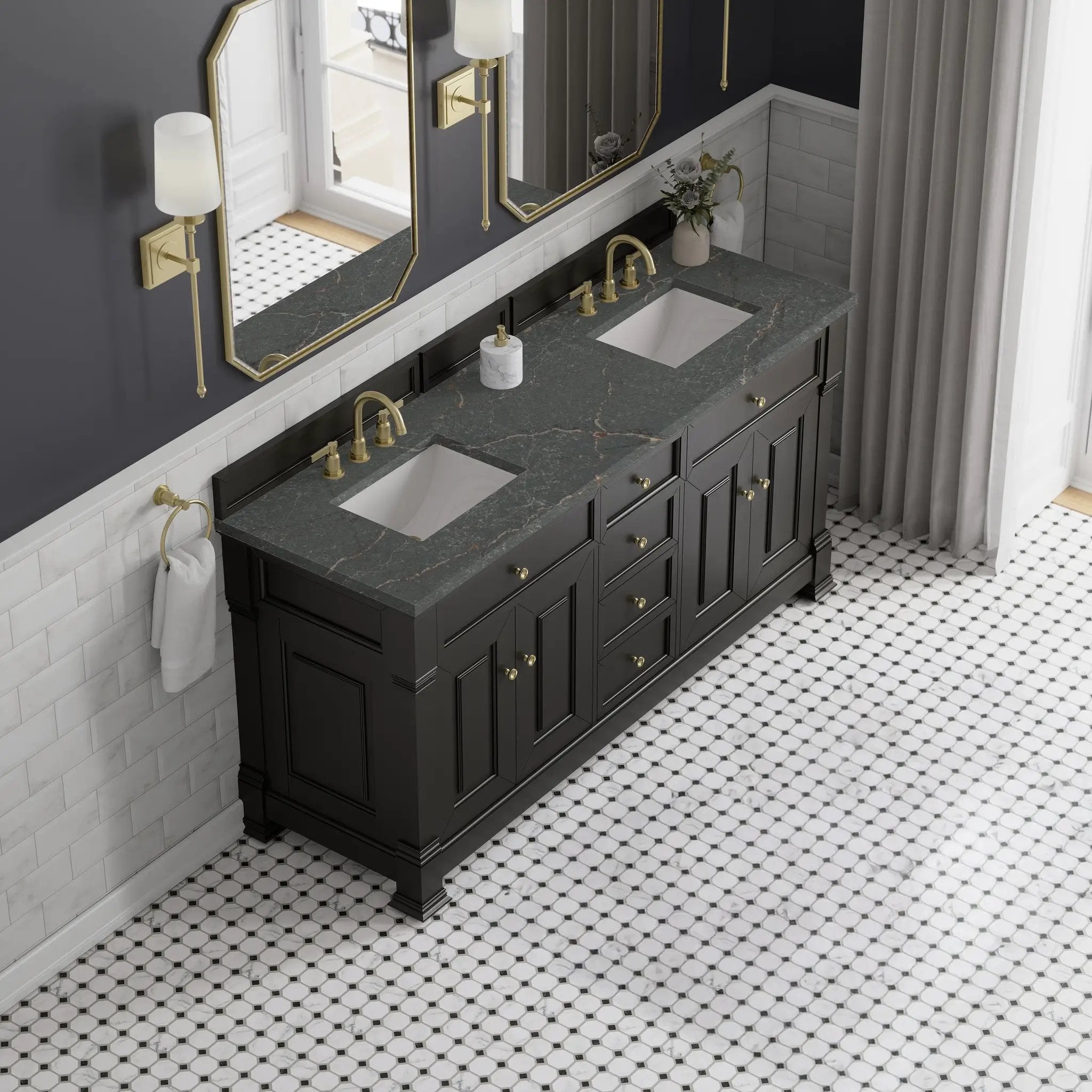 black onyx vanity