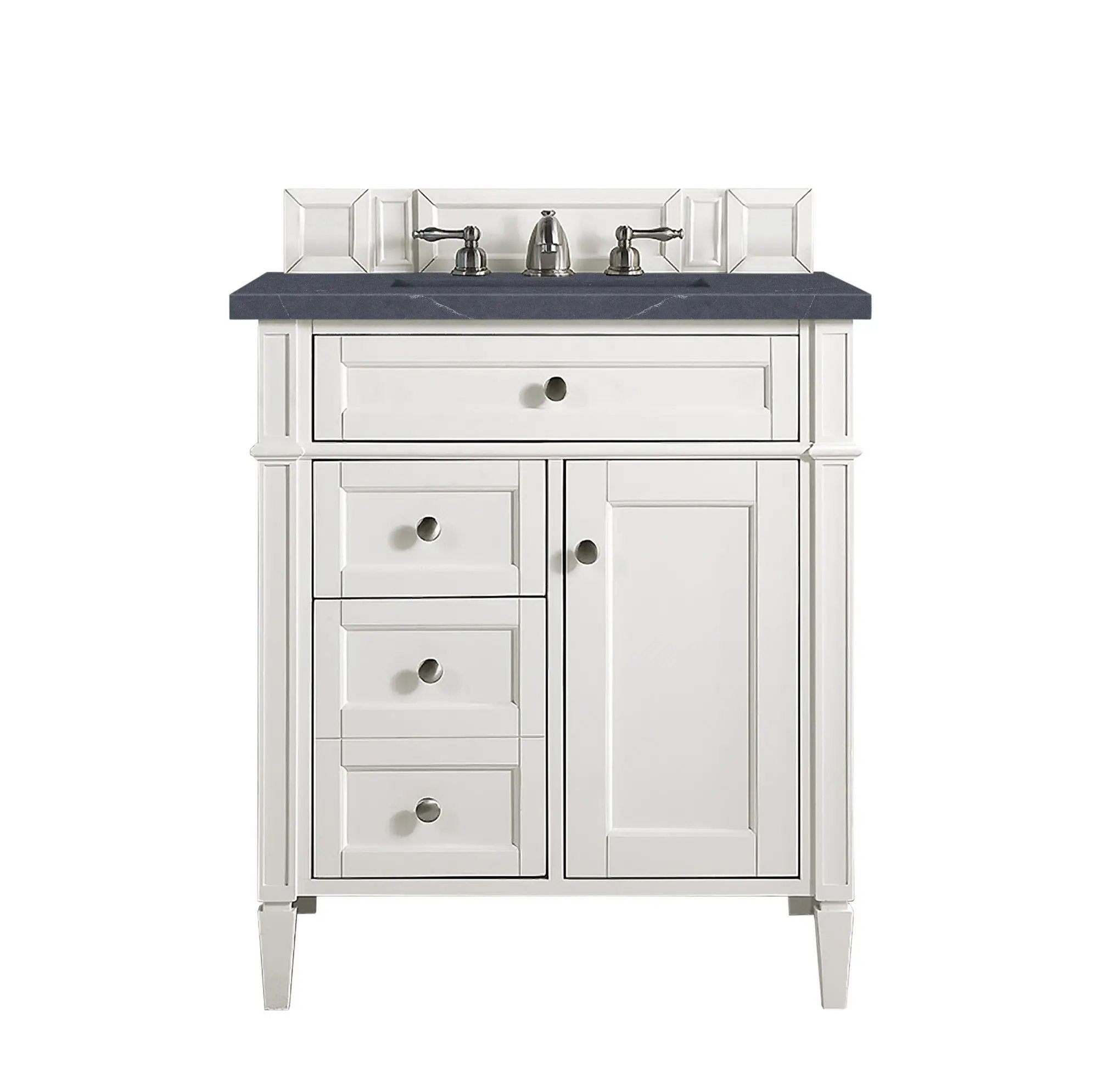 James Martin Brittany 30" Single Vanity Set - Bright White by James Martin Vanities