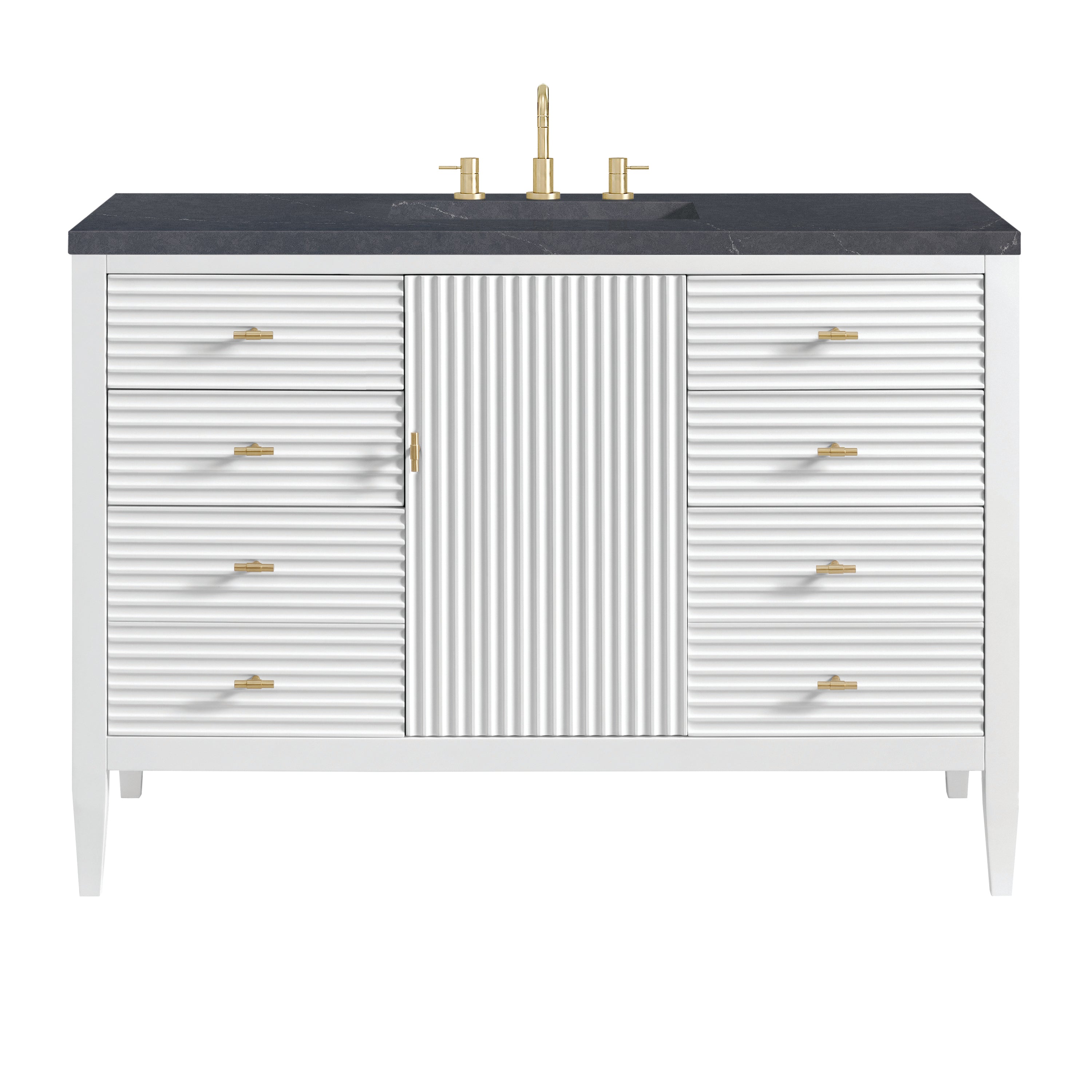 James Martin Vanities Myrrin 48" Vanity - Bright White