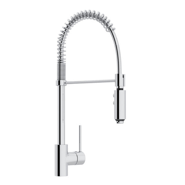 polished chrome kitchen faucet