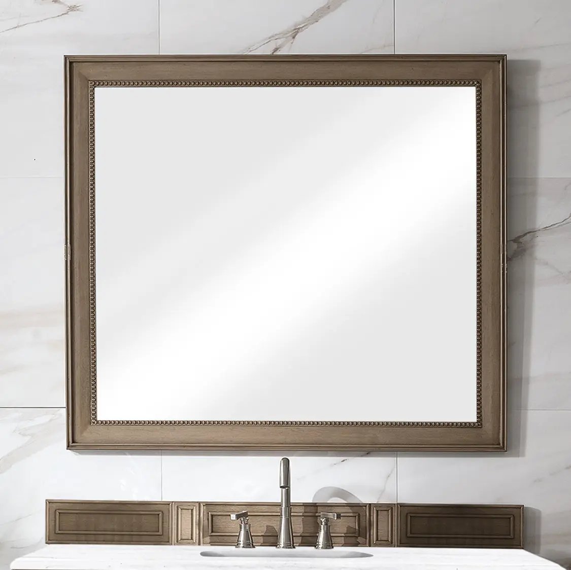 whitewashed walnut mirror