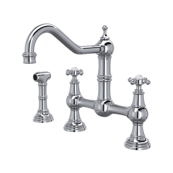 polished chrome kitchen faucet