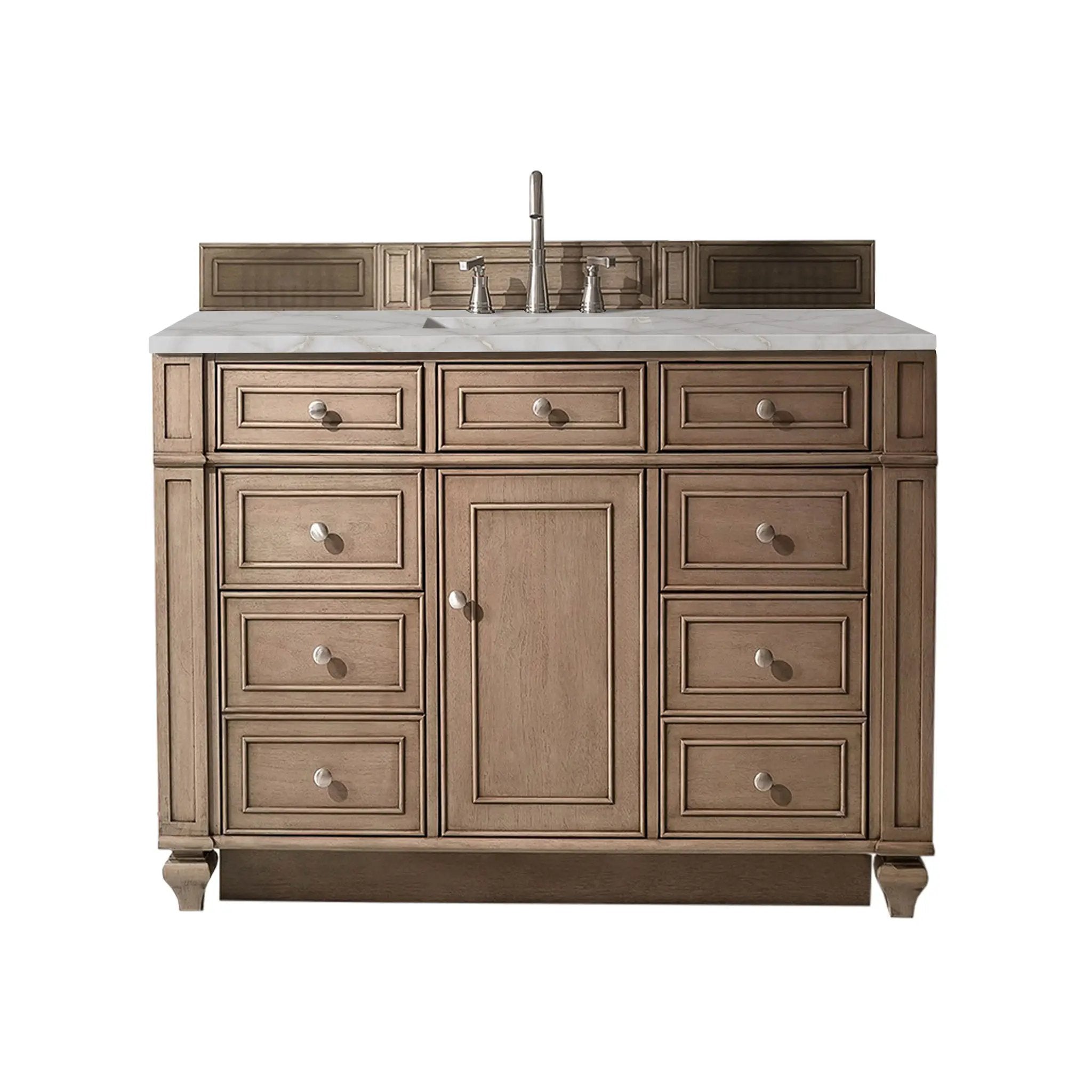 James Martin Bristol 48" Single Vanity Set - Whitewashed Walnut by James Martin Vanities