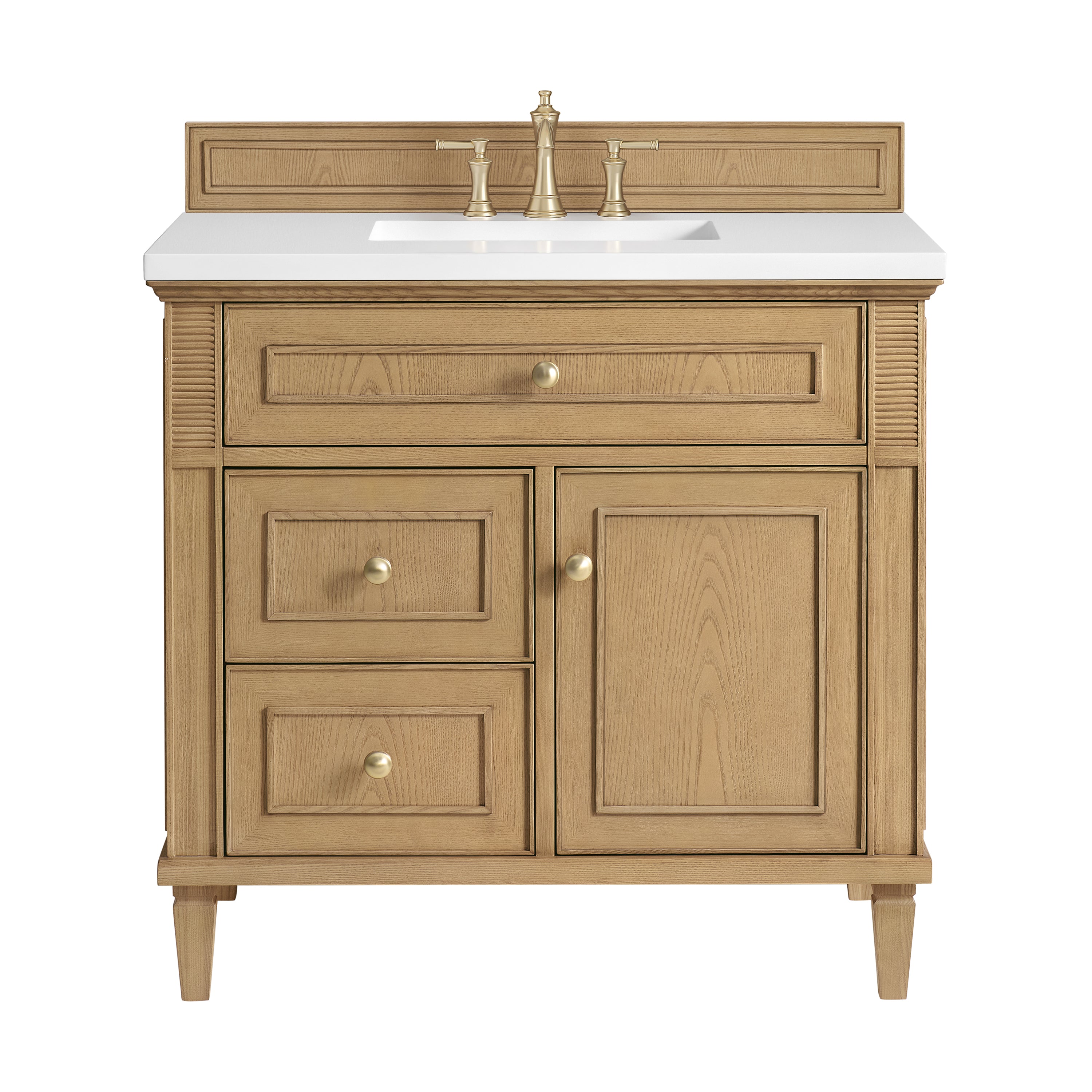 James Martin Vanities Lorelai 36" Single Vanity - Light Natural Oak
