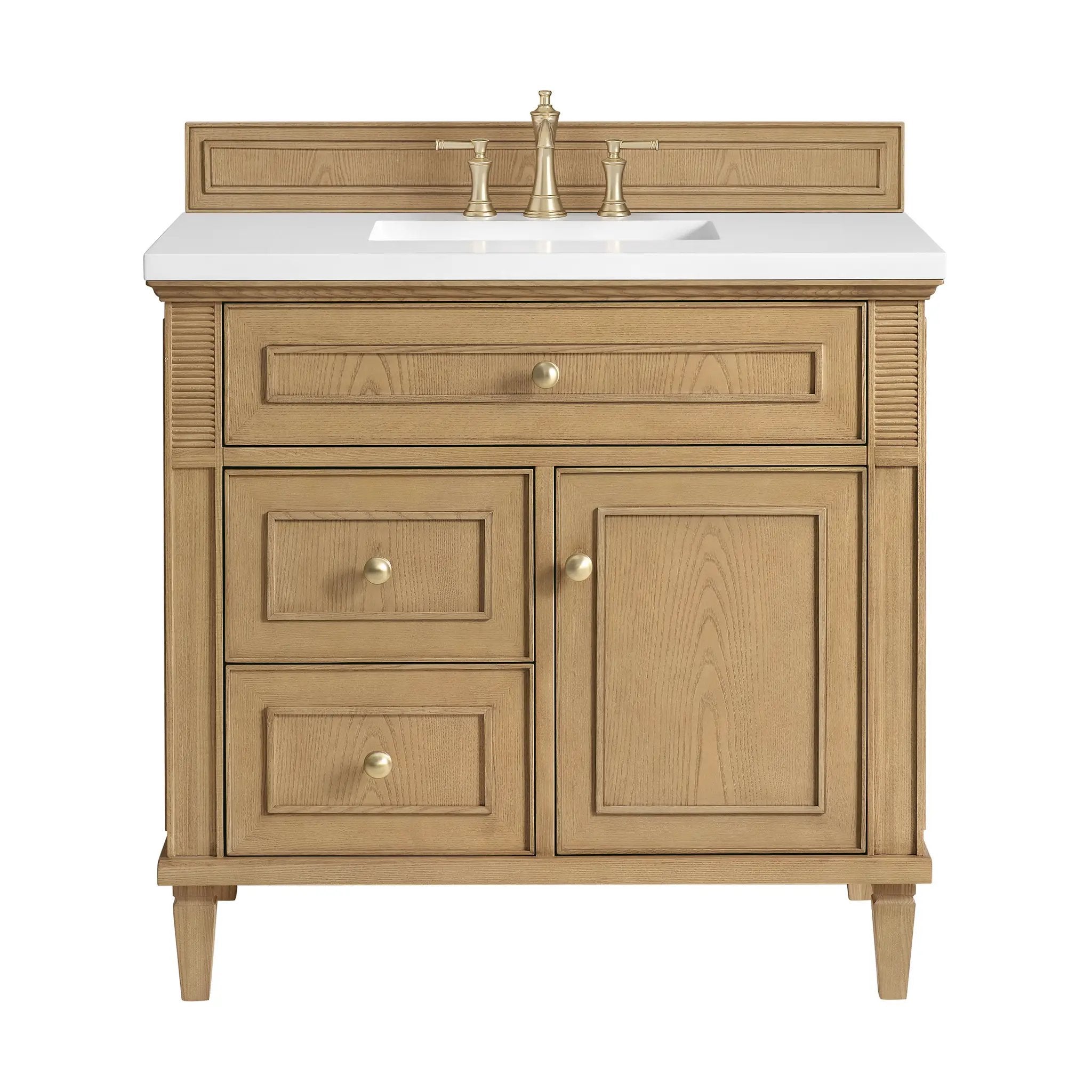 James Martin Lorelai 36" Single Vanity Set - Light Natural Oak by James Martin Vanities