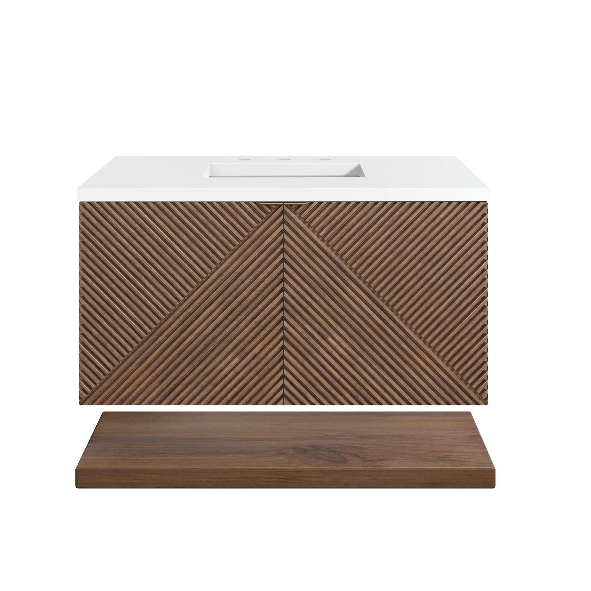 James Martin Marcello 36" Single Vanity Set - Chestnut by James Martin Vanities