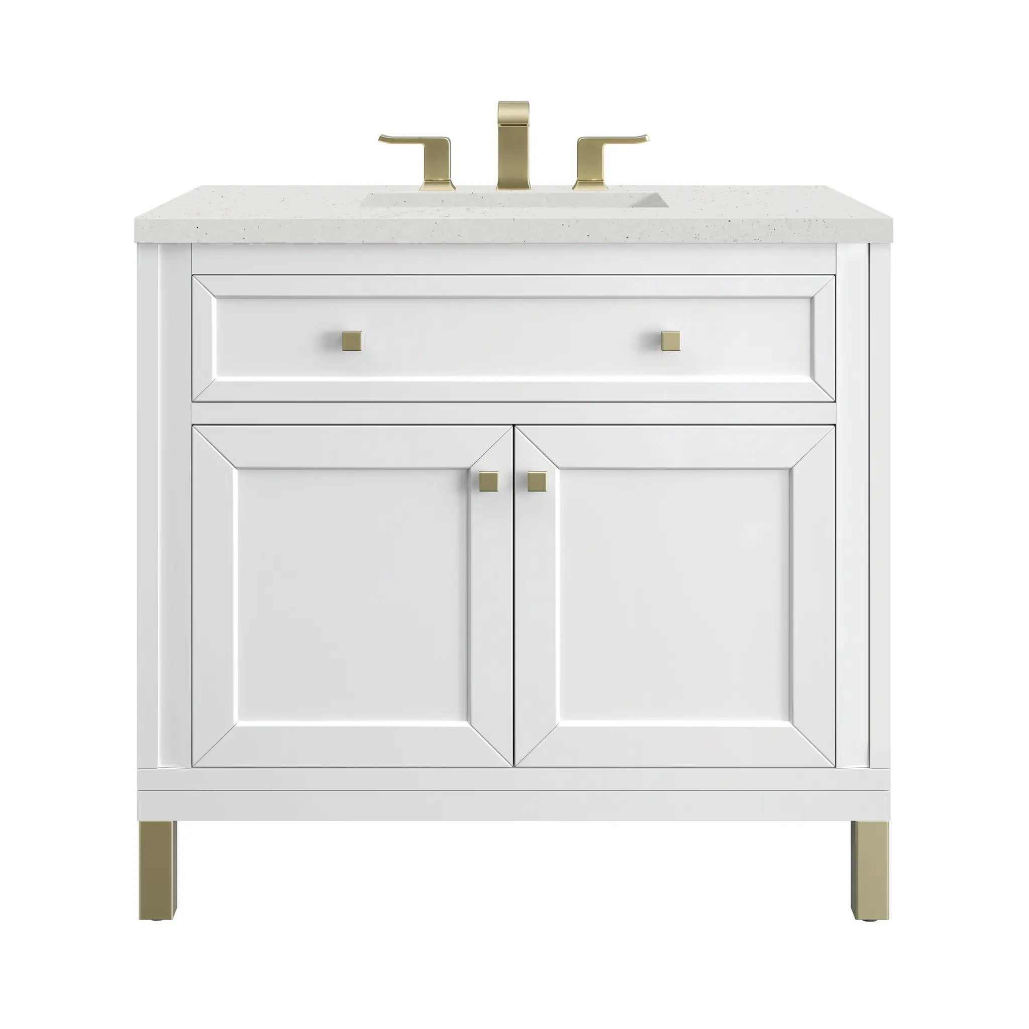 James Martin Chicago 36" Single Vanity Set - Glossy White by James Martin Vanities