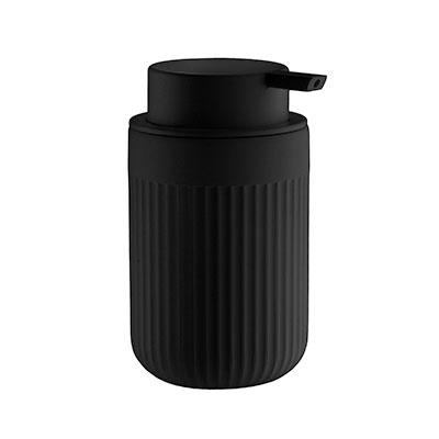 black soap dispenser