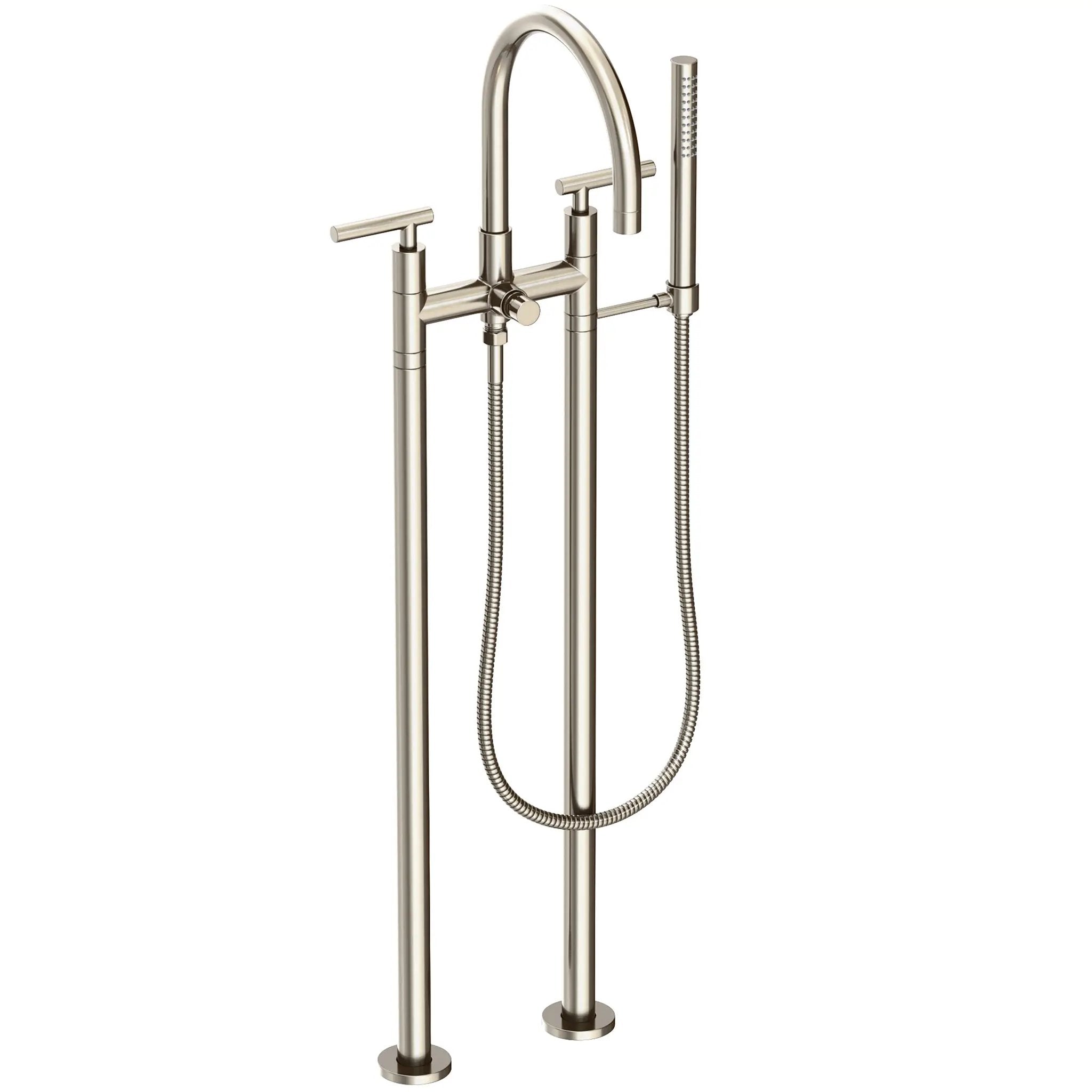 Newport Brass East Linear Exposed Tub & Hand Shower Set w/Risers by Newport Brass