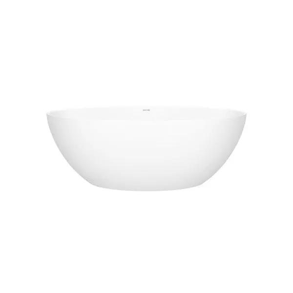 matte white bathtub