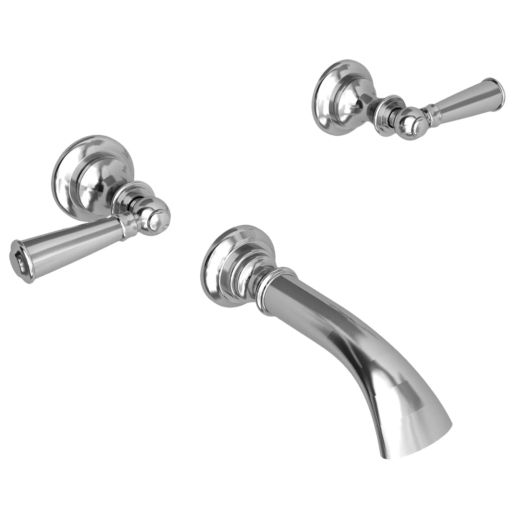 polished chrome tub faucet