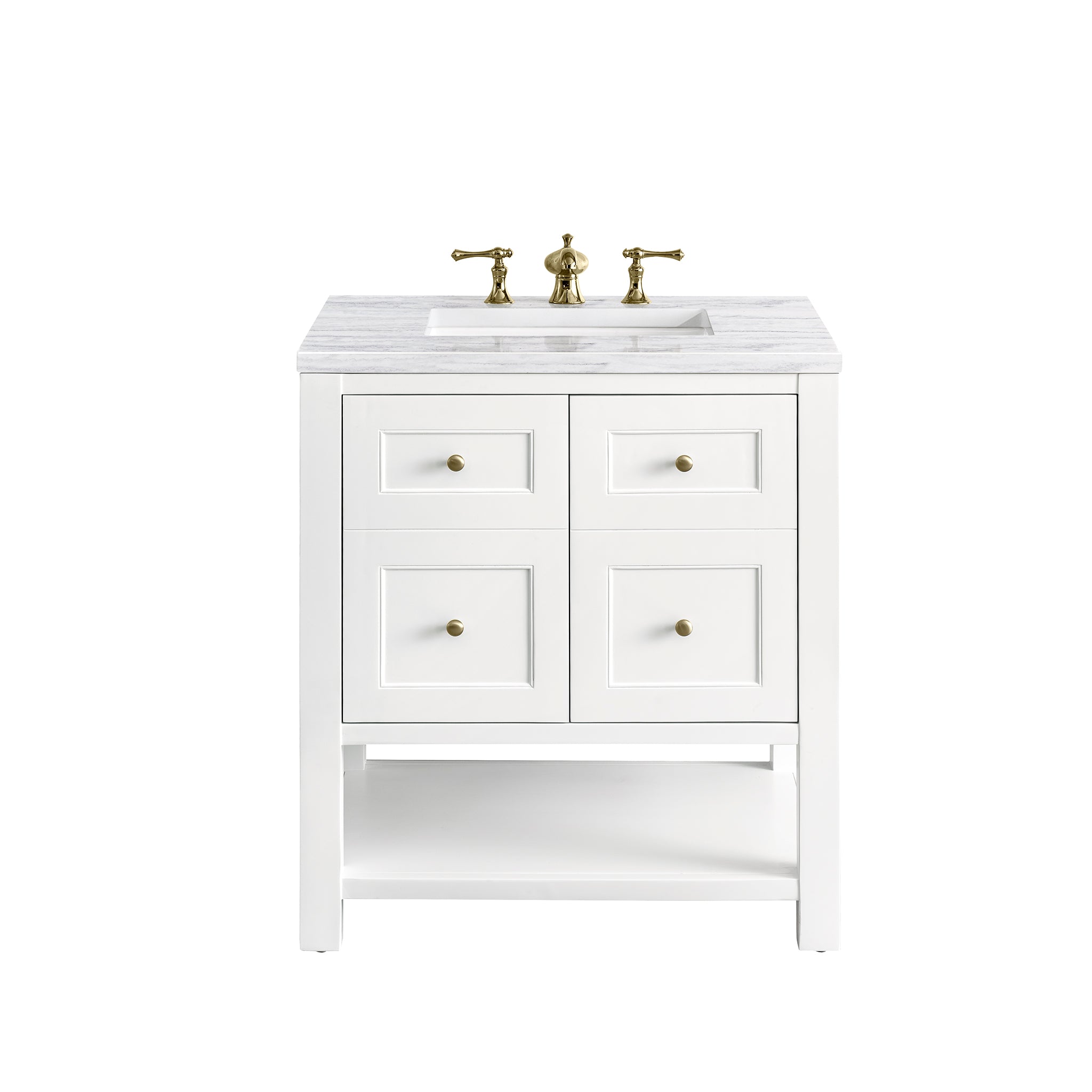 James Martin Breckenridge 30" Single Vanity Set - Bright White by James Martin Vanities