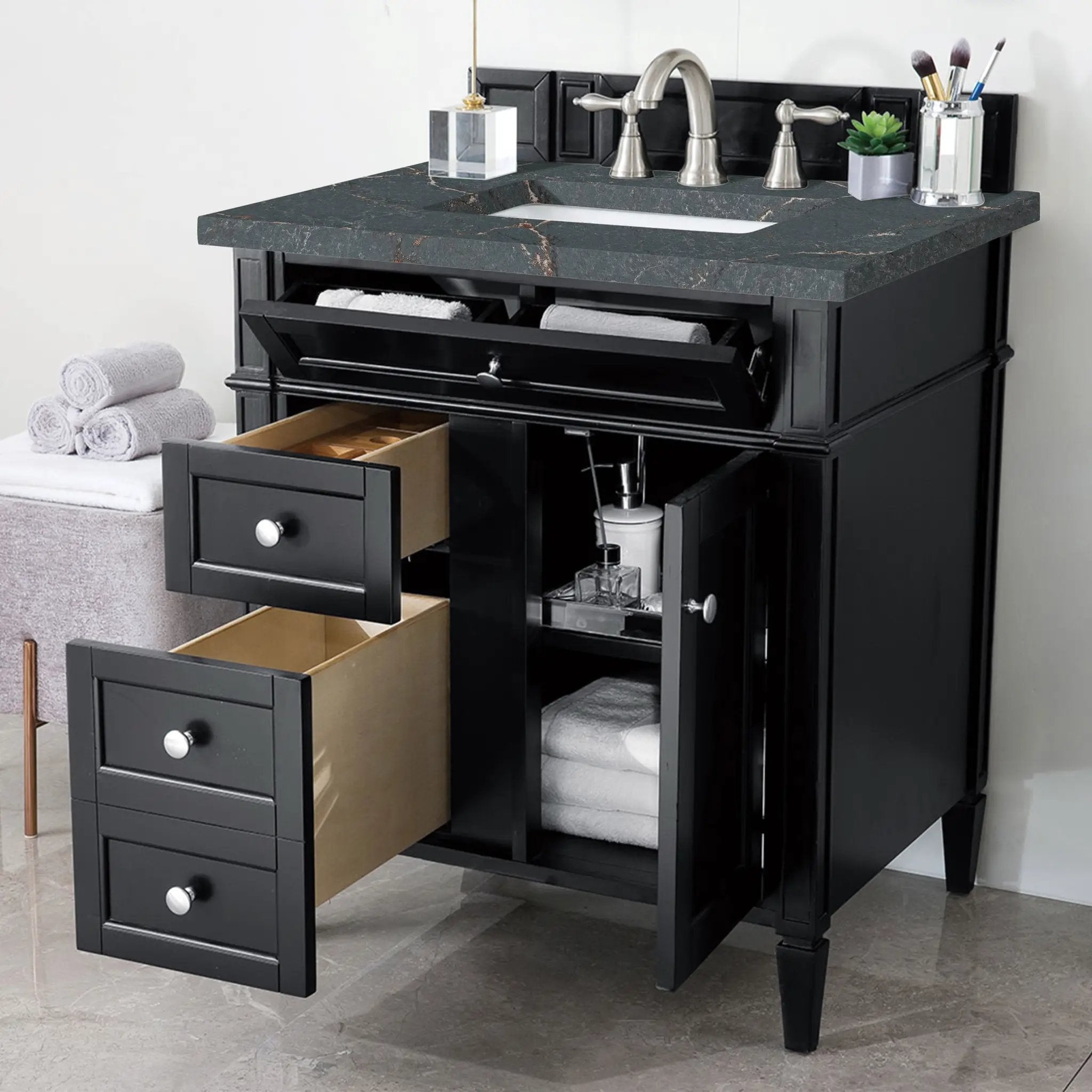 black onyx vanity